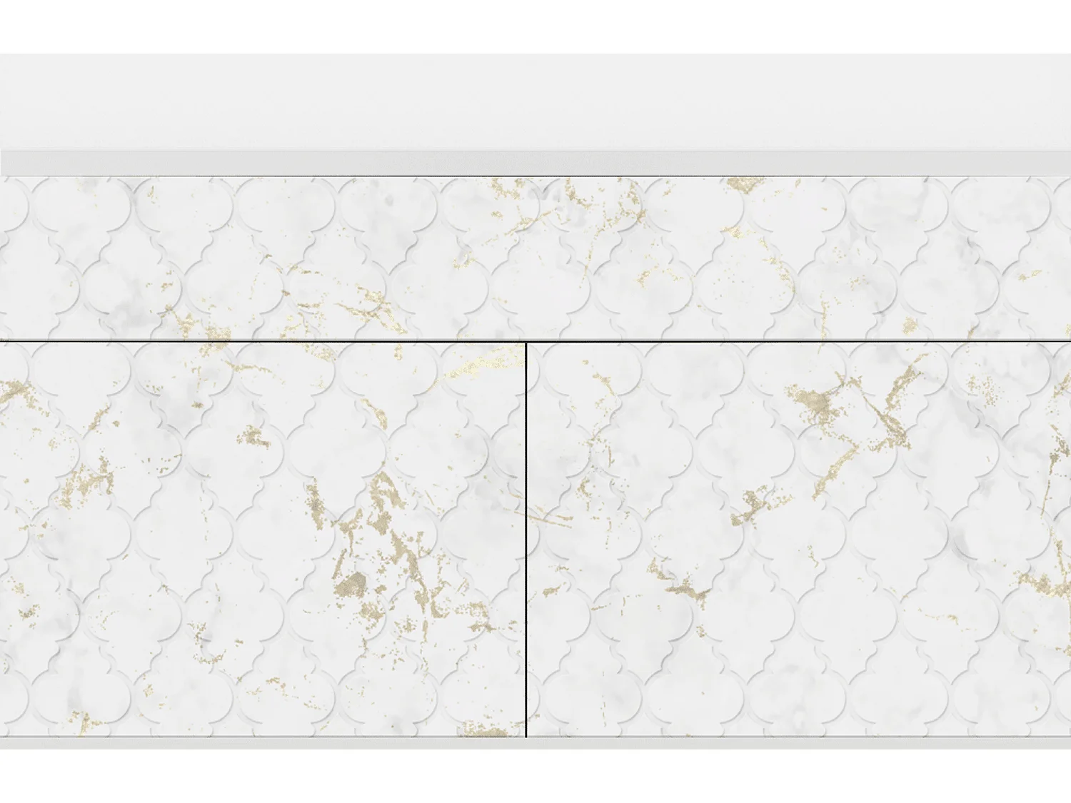 Sideboard - 115x85x48 cm - BS4 - Sweet Cotton, Weiß