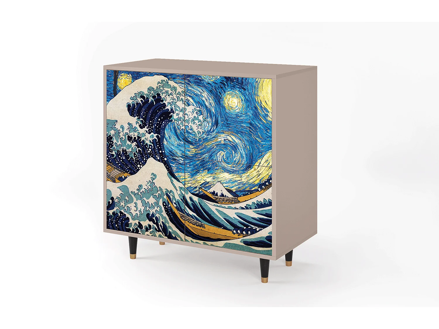 Buffet - 94x96x48 cm - BS3 - Great Wave, Latte