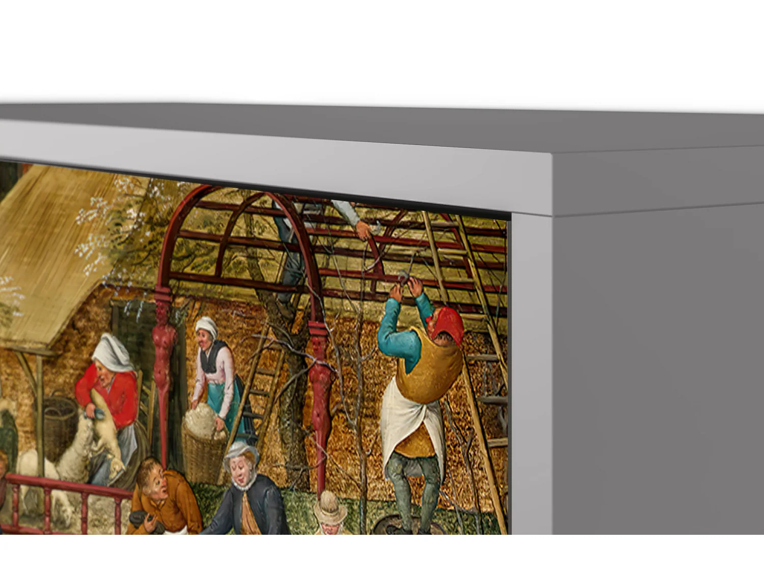 Kredens - 115х84х41 cm - S3 - The Younger - Spring, Szary