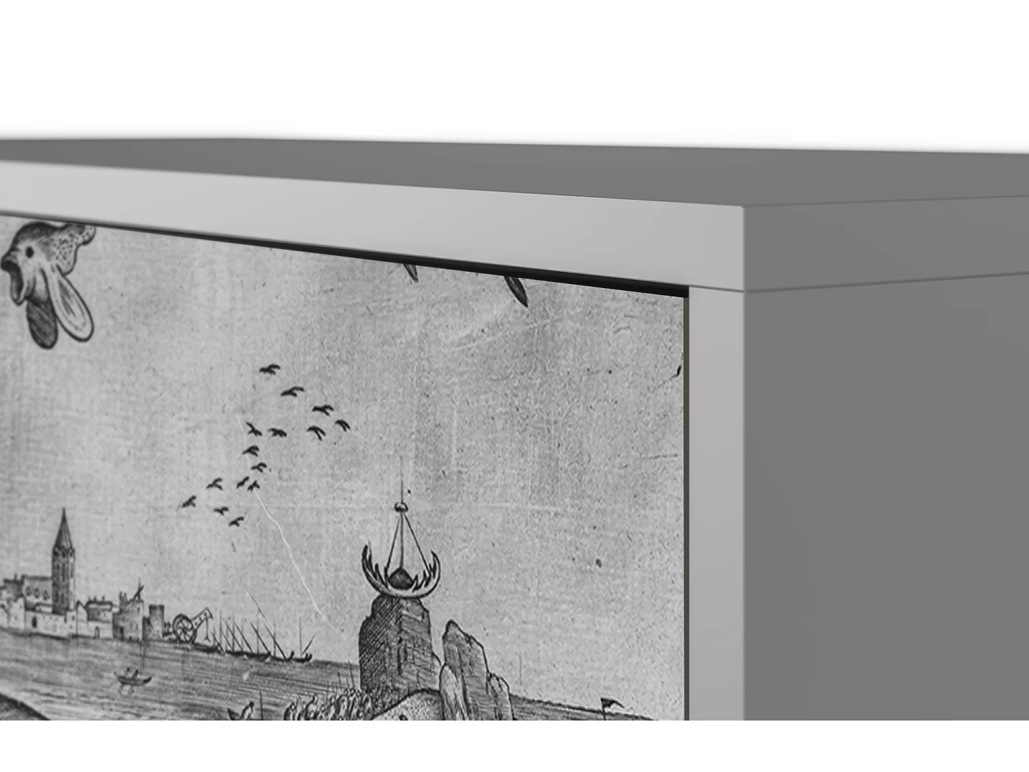 Credenza - 115х84х41 cm - S3 - Big Fish Eat Little, Grigio