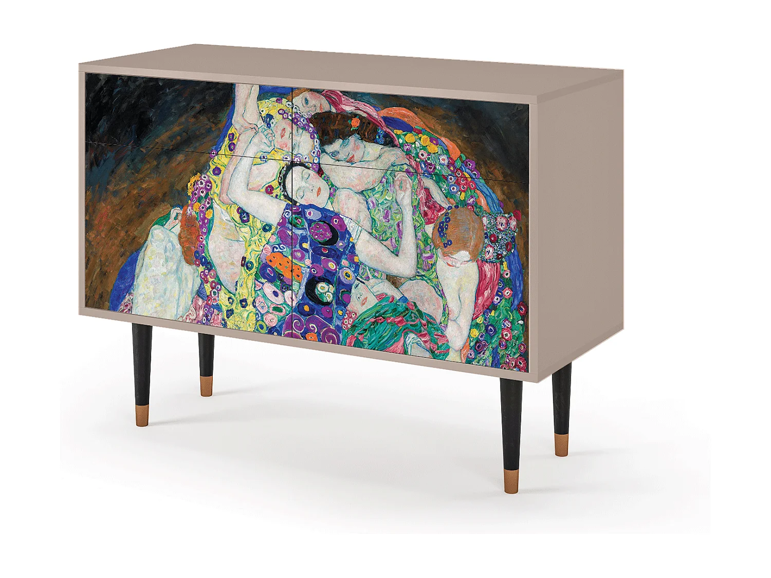 Kredens - 115x85x48 cm - BS4 - The Maiden by Klimt, Latte