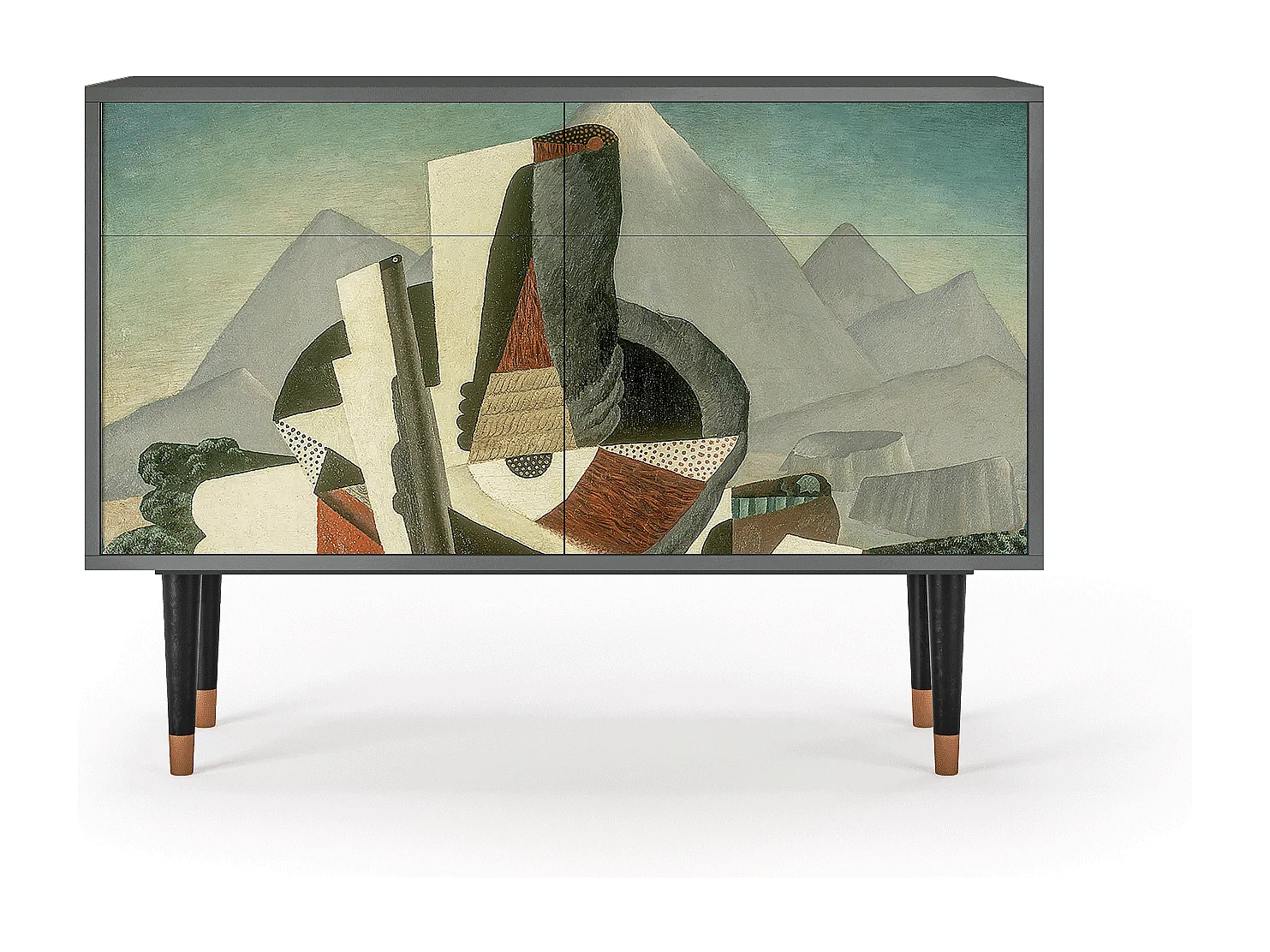 Kredens - 115x85x48 cm - BS4 - The Cubist Paintings , Antracyt