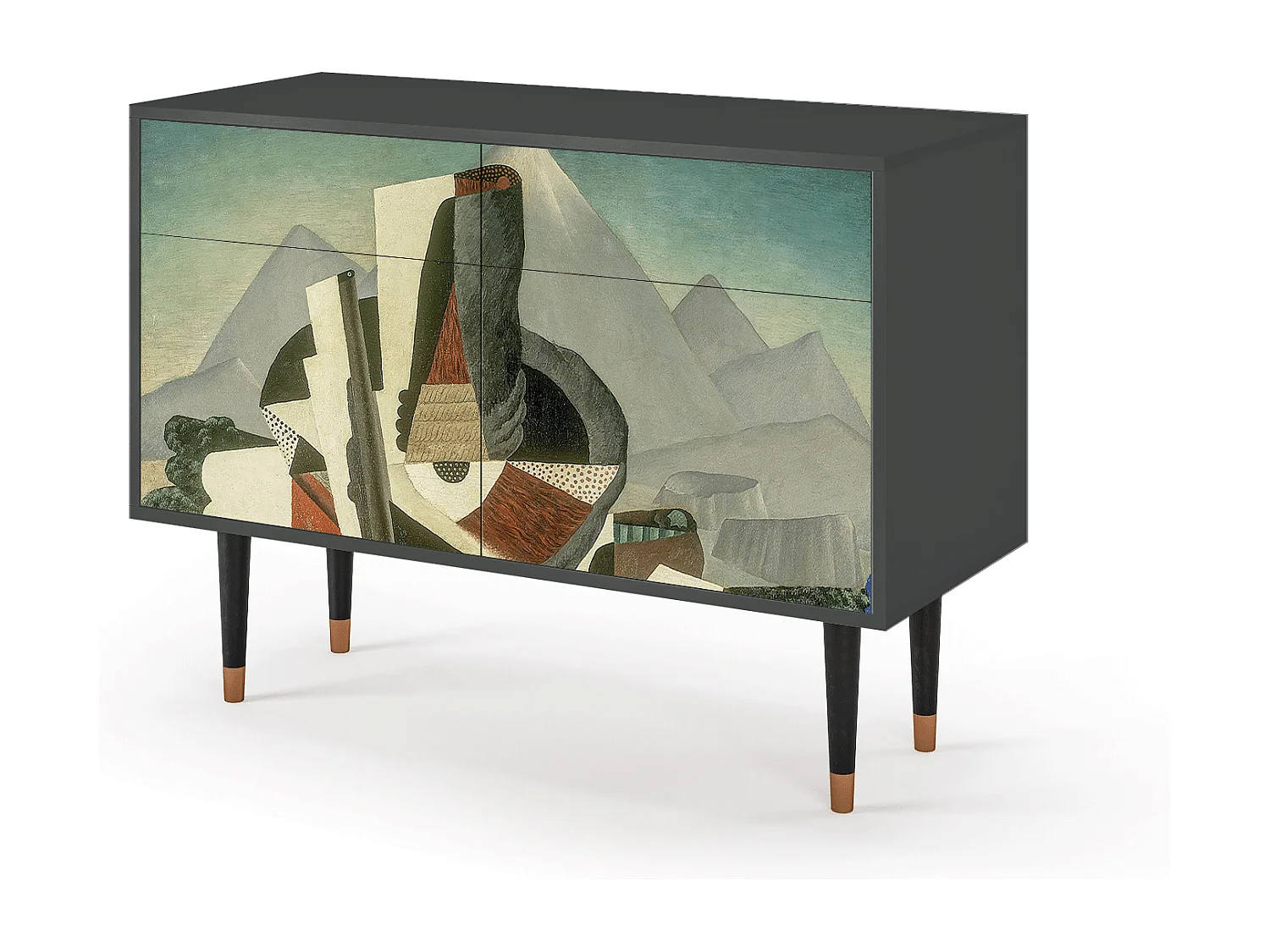 Kredens - 115x85x48 cm - BS4 - The Cubist Paintings , Antracyt