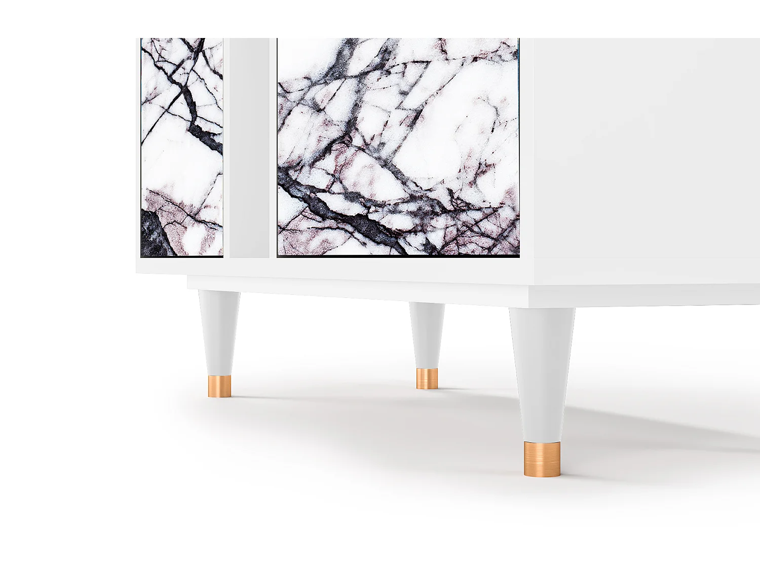 Aparador - 94х96х41 cm - BS5 - Raven Marble, Blanco