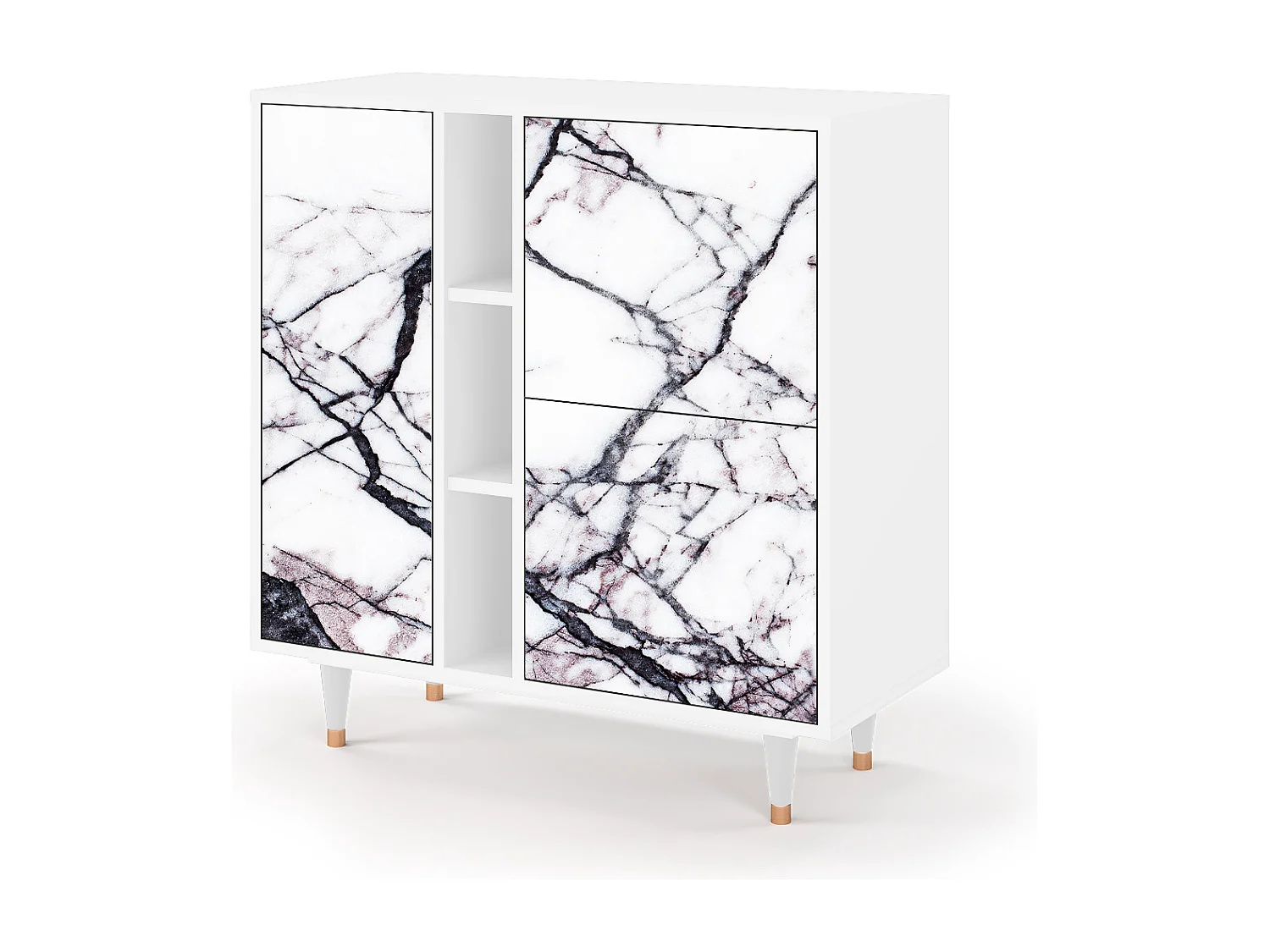 Buffet - 94х96х41 cm - BS5 - Raven Marble, Blanc