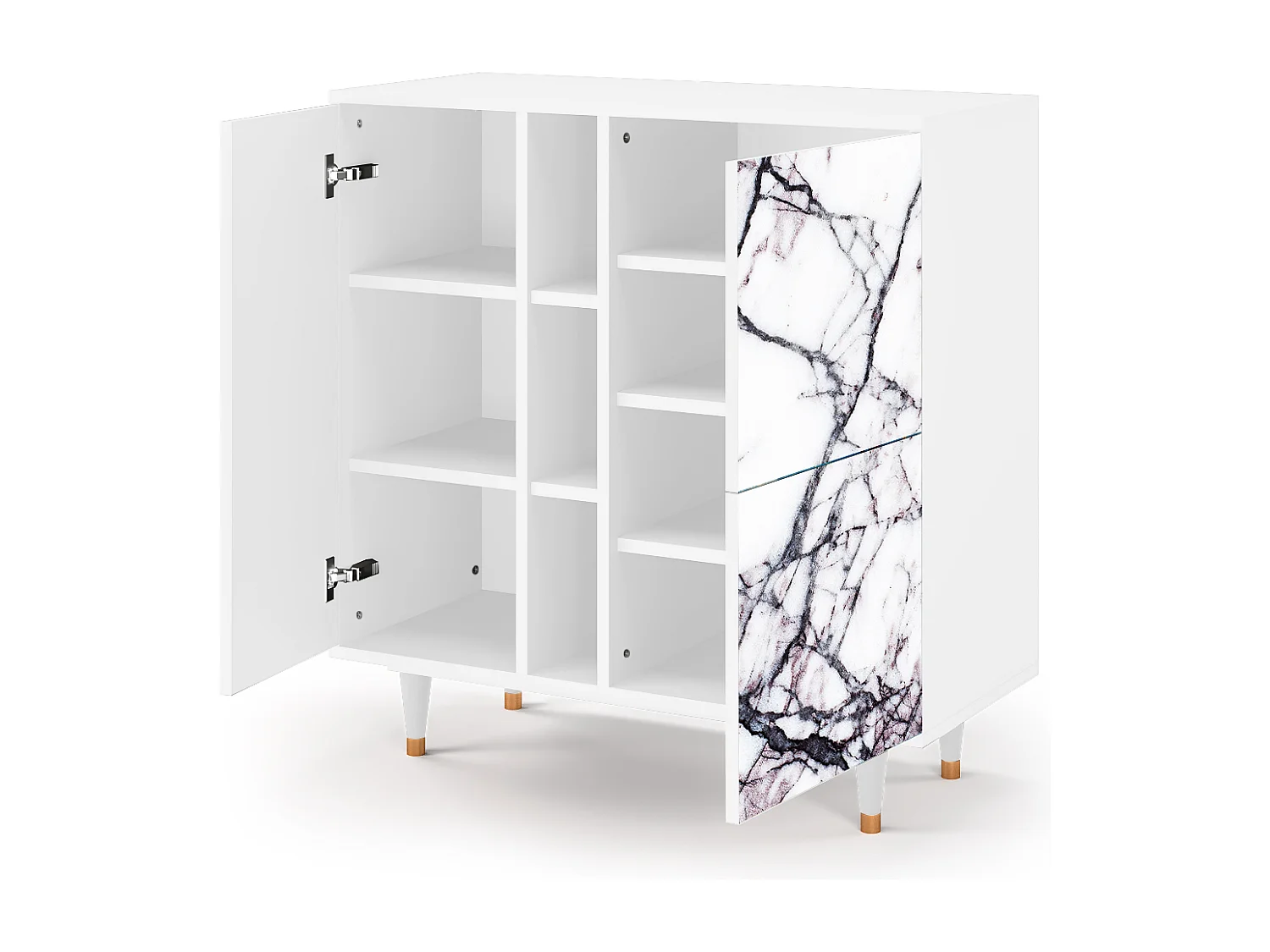 Buffet - 94х96х41 cm - BS5 - Raven Marble, Blanc