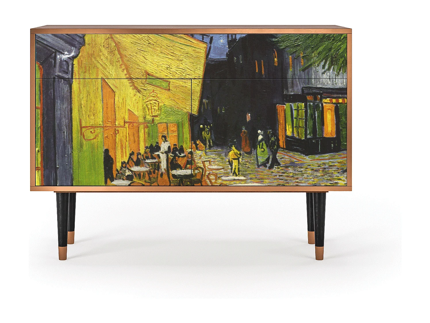 Buffet - 115x85x48 cm - BS4 - Café Terrace at Night, Noyer