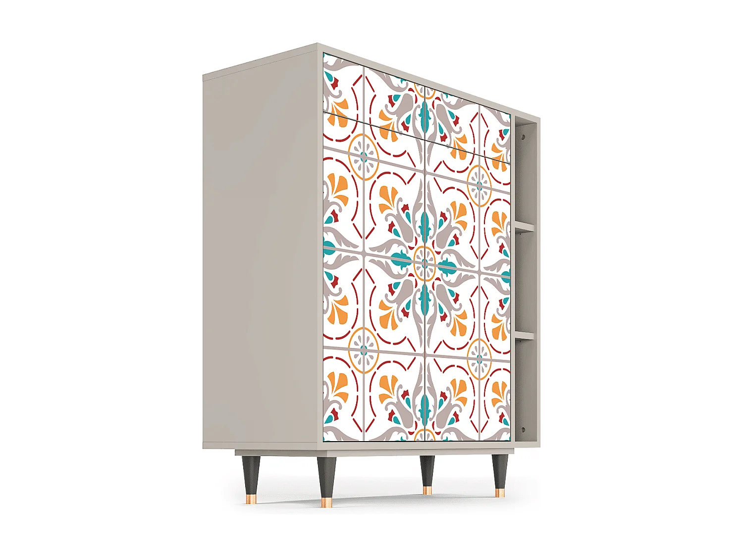 Kredens - 96х110х41 cm - BS6 - Spring Ceramics, Piaskowy