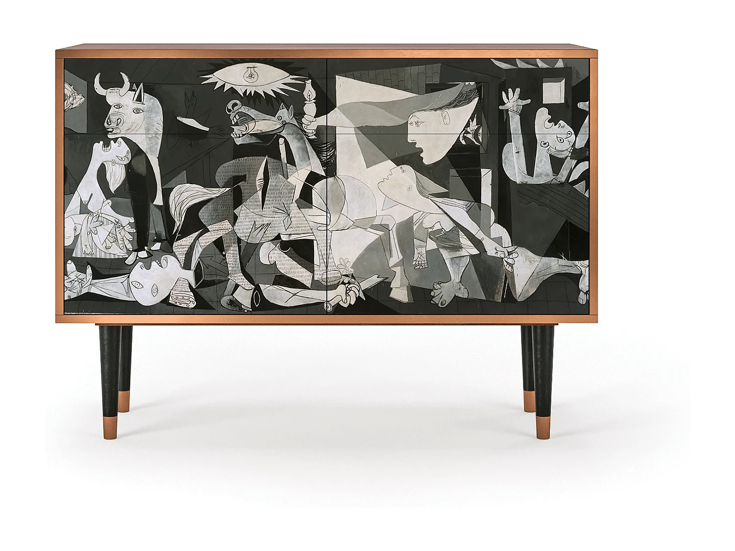 Aparador - 115x85x48 cm - BS4 - Guernica by Picasso, Nogal