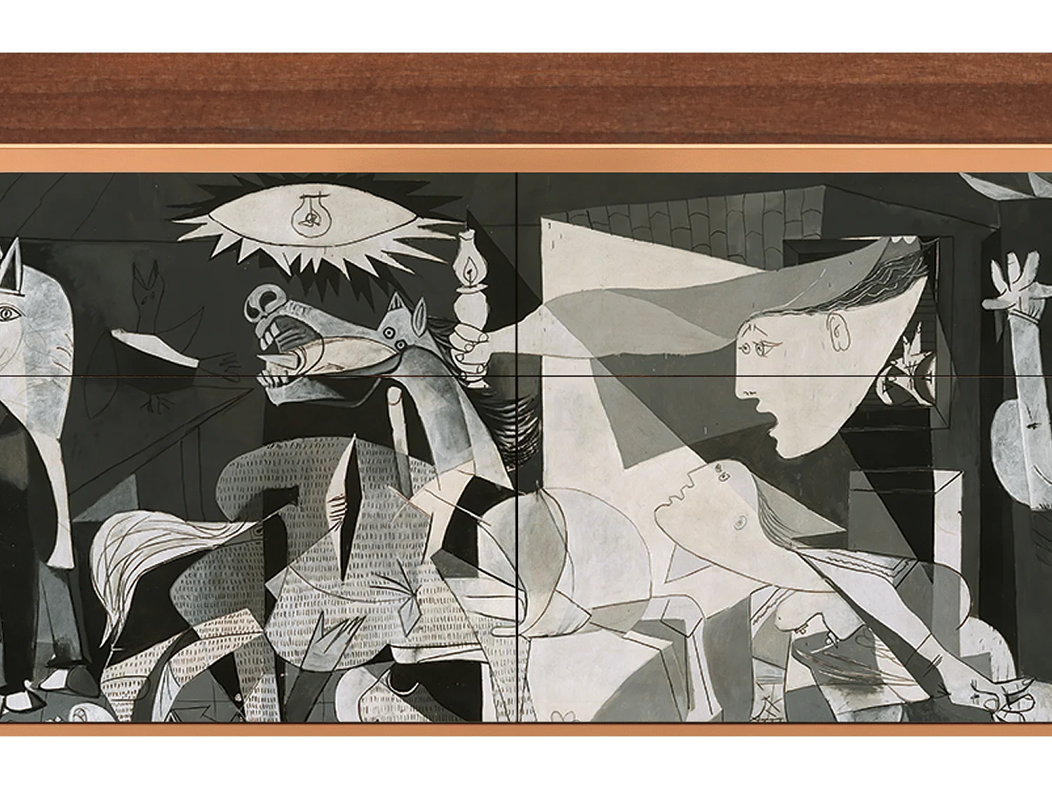 Aparador - 115x85x48 cm - BS4 - Guernica by Picasso, Nogal
