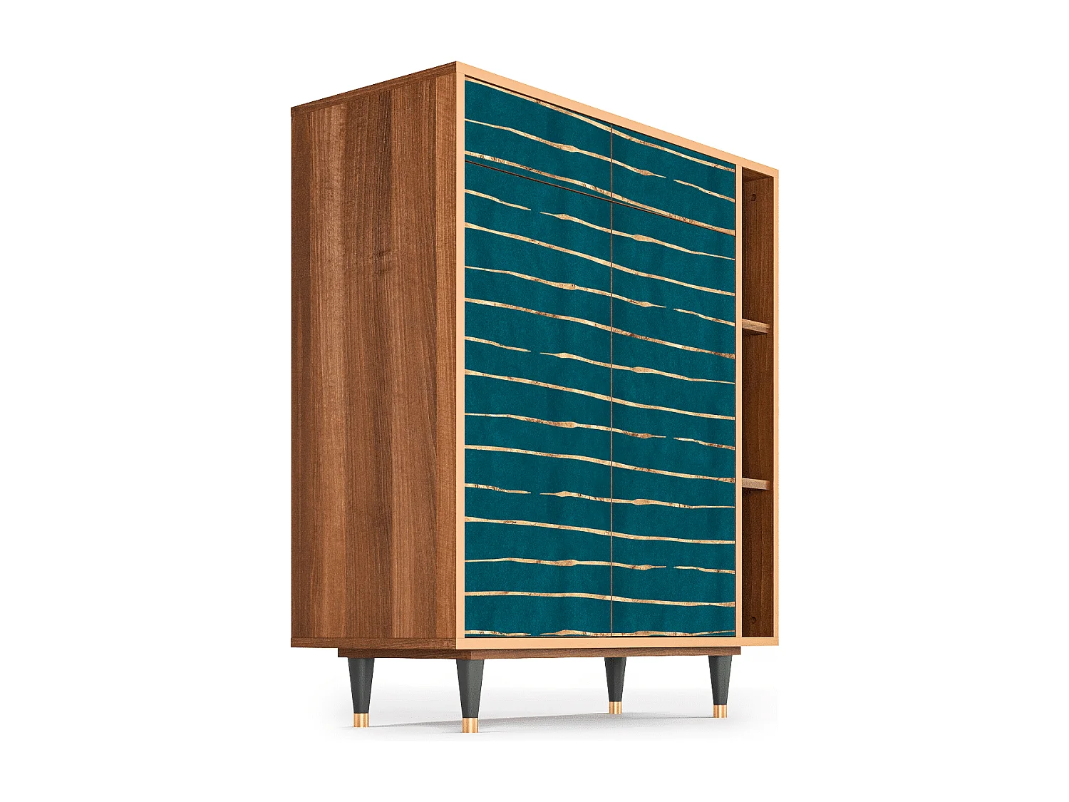 Sideboard - 96х110х41 cm - BS6 - Ocean Drive, Walnuss