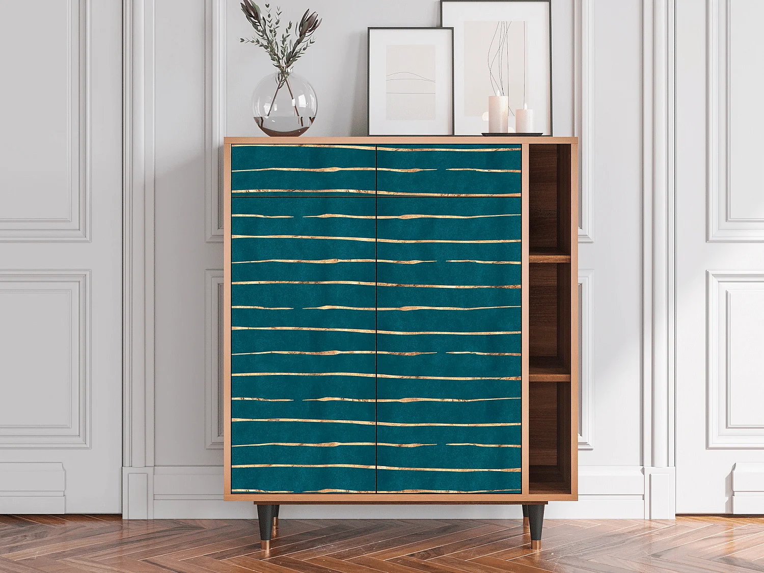 Sideboard - 96х110х41 cm - BS6 - Ocean Drive, Walnuss
