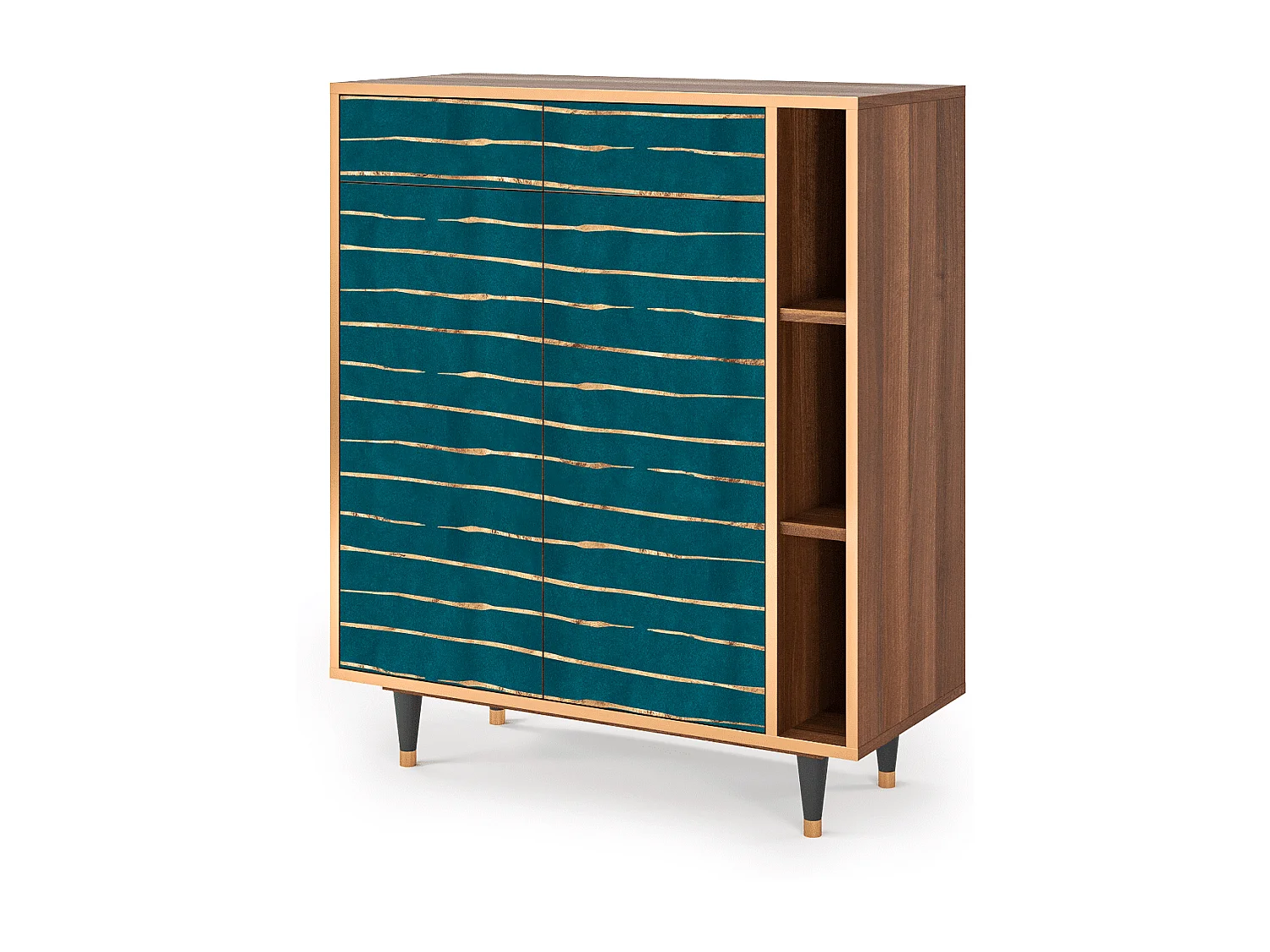 Sideboard - 96х110х41 cm - BS6 - Ocean Drive, Walnuss