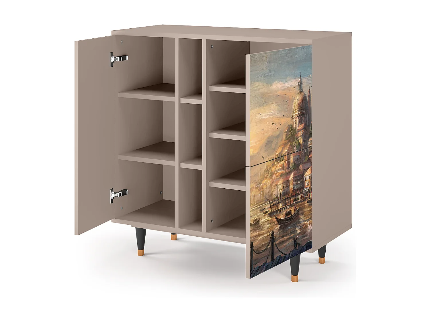 Kredens - 94х96х41 cm - BS5 - Venice, Latte