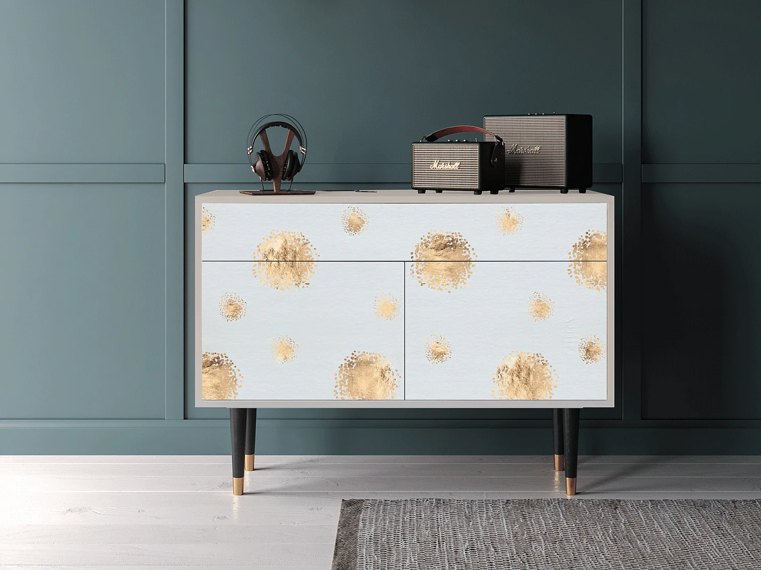Sideboard - 115x85x48 cm - BS4 - Sky Latte, Sand