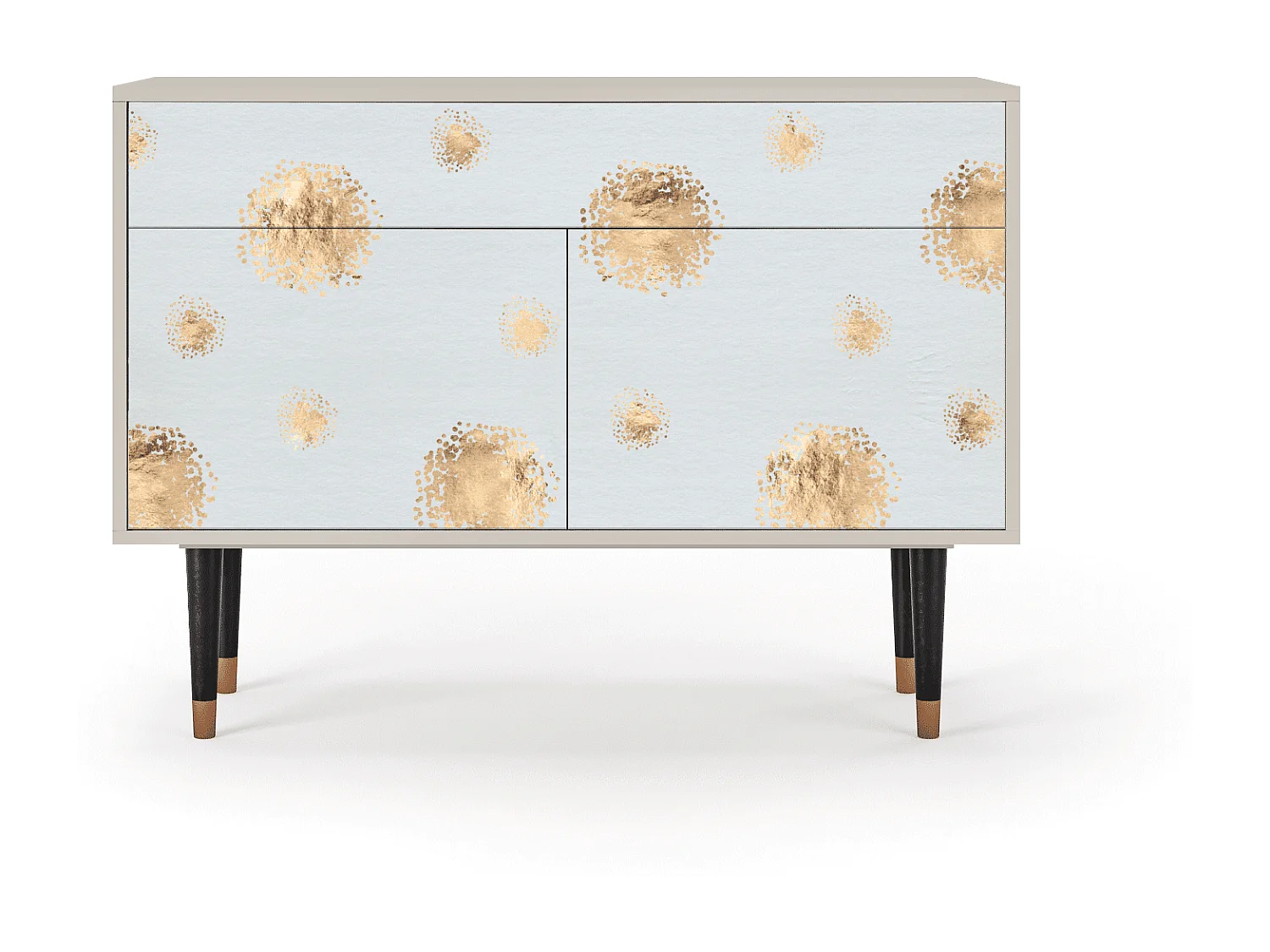 Kredens - 115x85x48 cm - BS4 - Sky Latte, Piaskowy