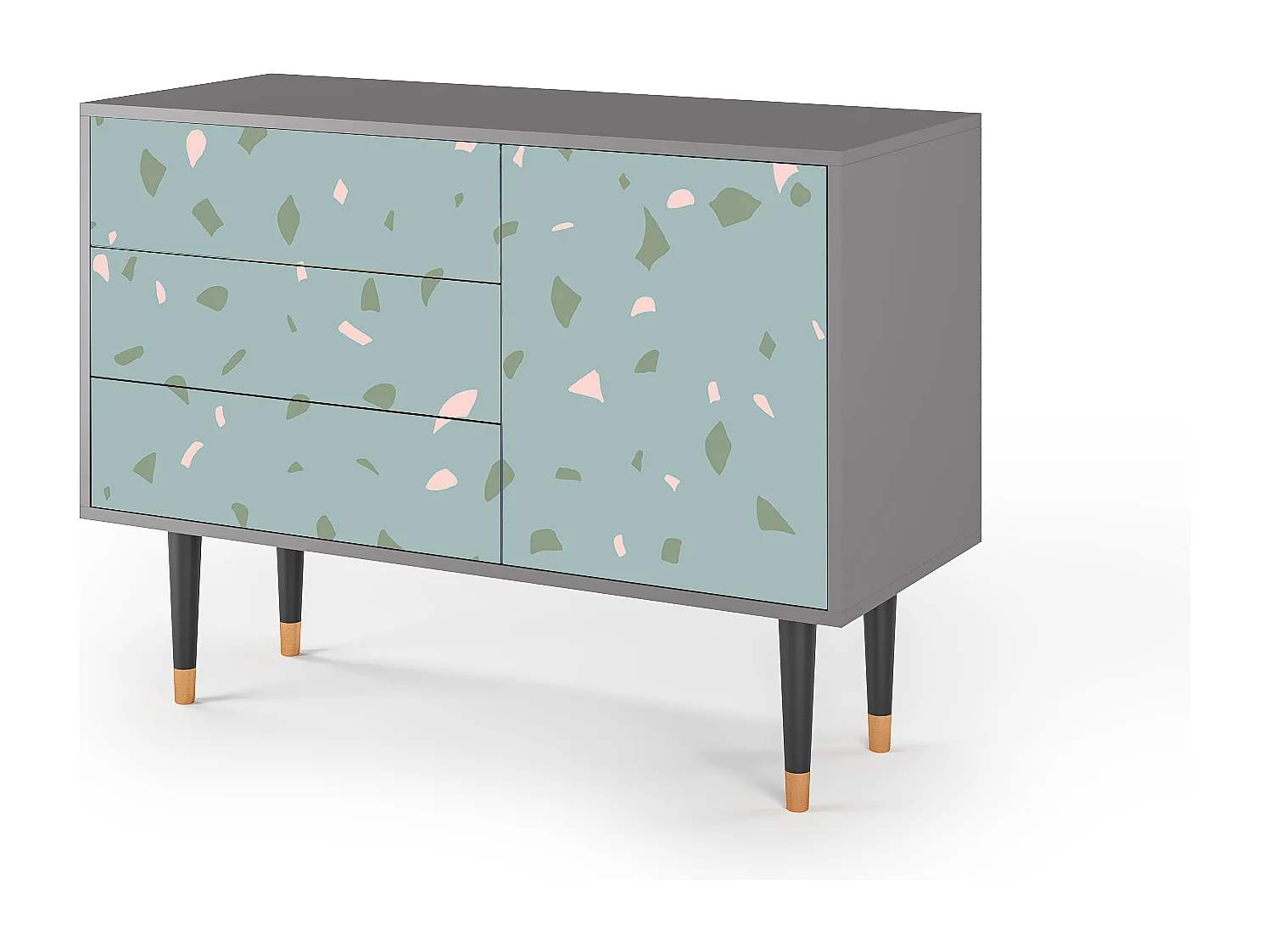 Aparador - 115х84х41 cm - S3 - Blue Drops, Gris