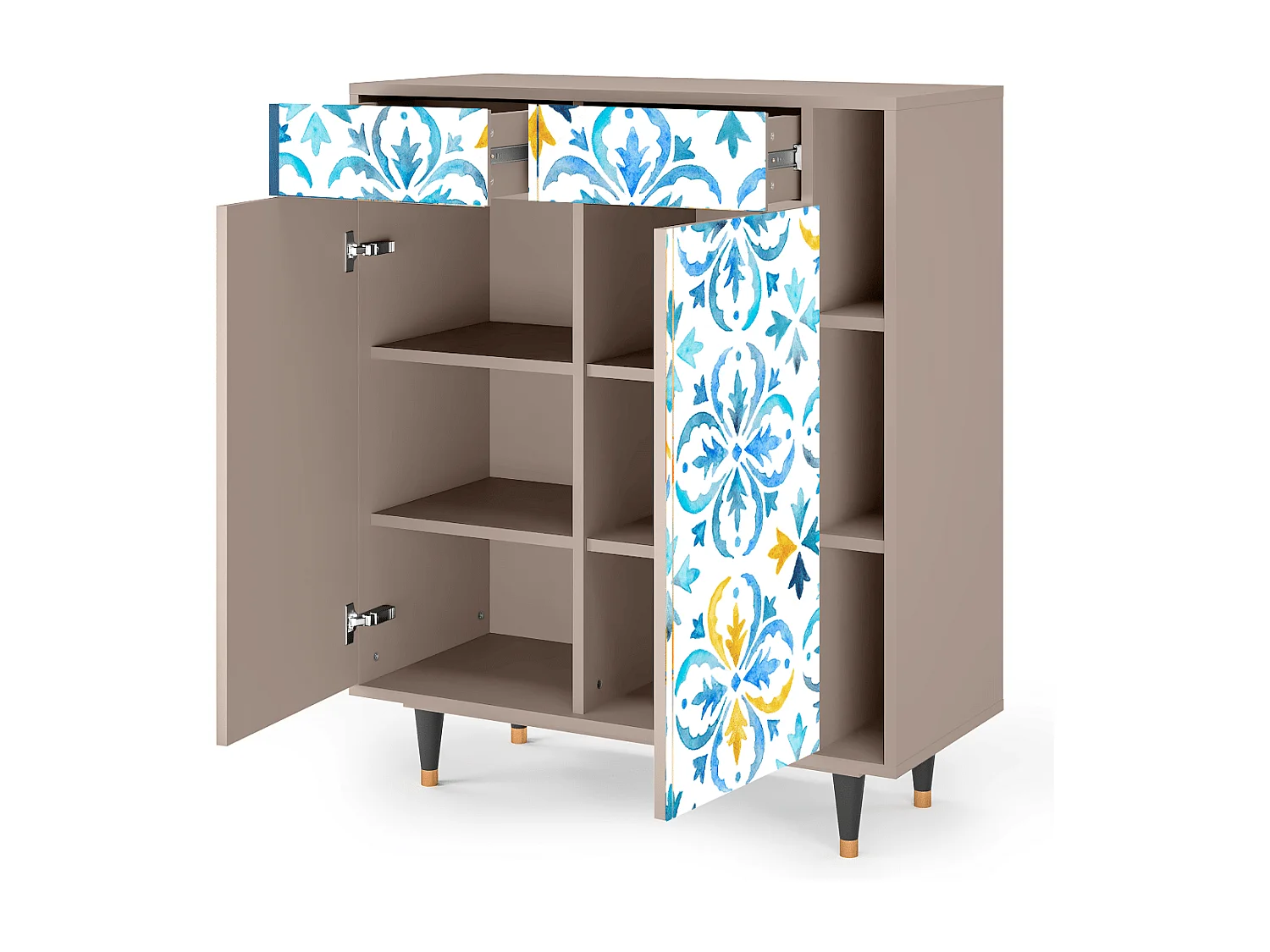 Credenza - 96х110х41 cm - BS6 - Lisbon Flover, Latte