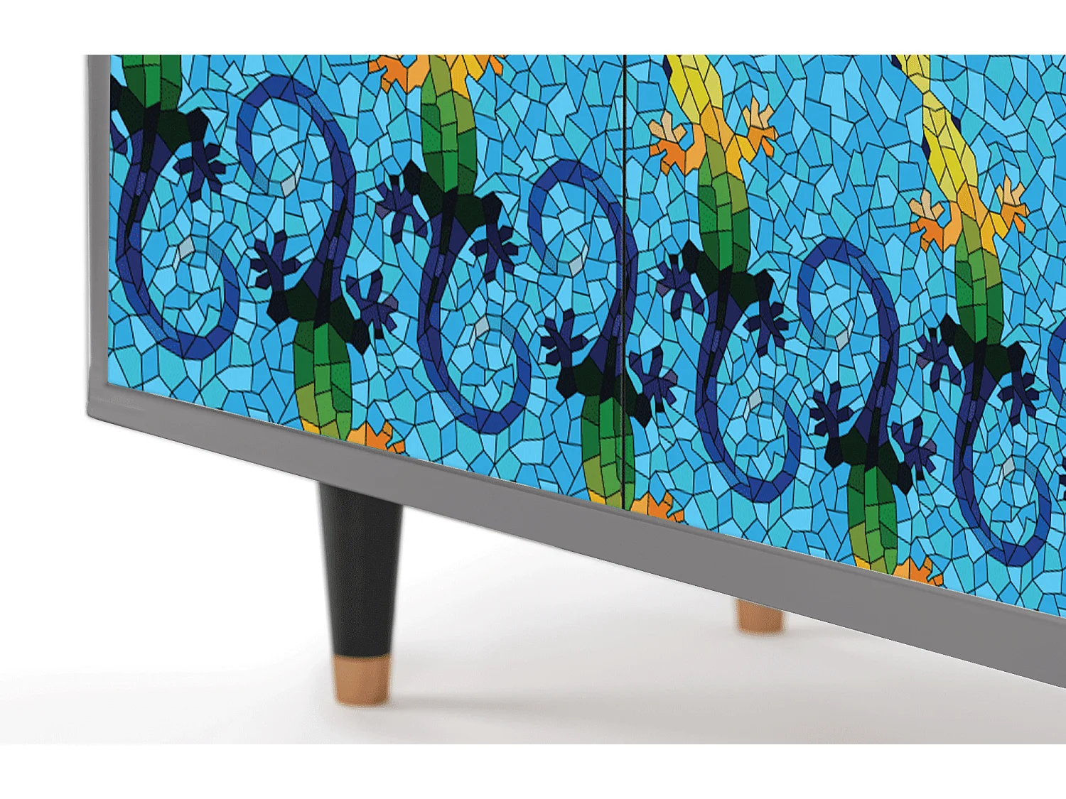 Buffet - 94x96x48 cm - BS3 - Gaudi's Lizard, Gris