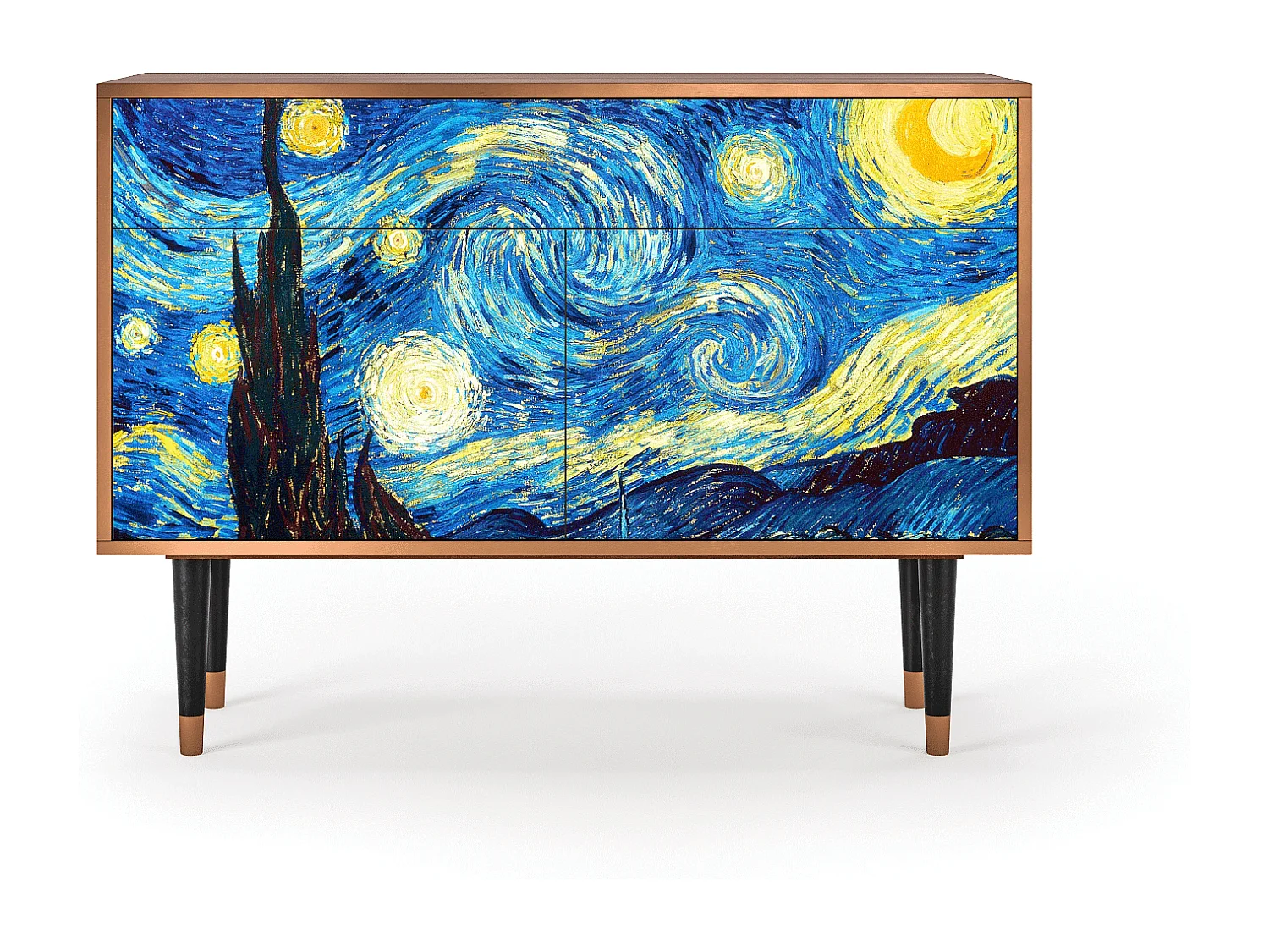 Dressoir - 115x85x48 cm - BS4 - The Starry Night  , Walnoot
