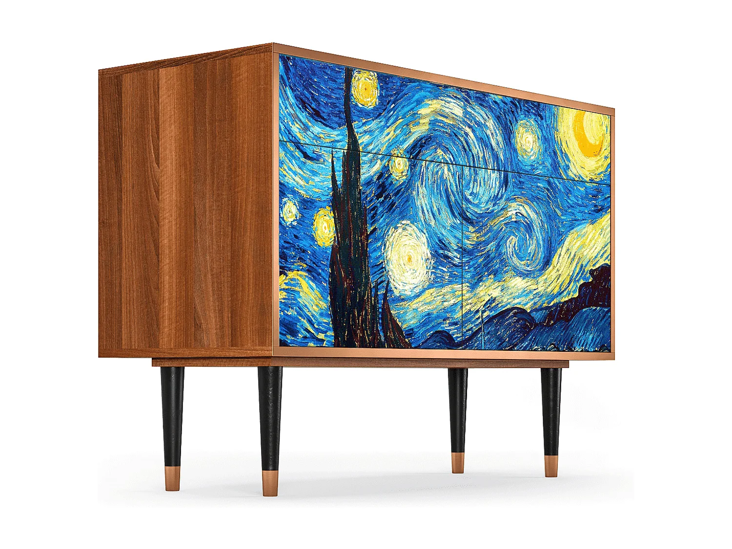 Dressoir - 115x85x48 cm - BS4 - The Starry Night  , Walnoot