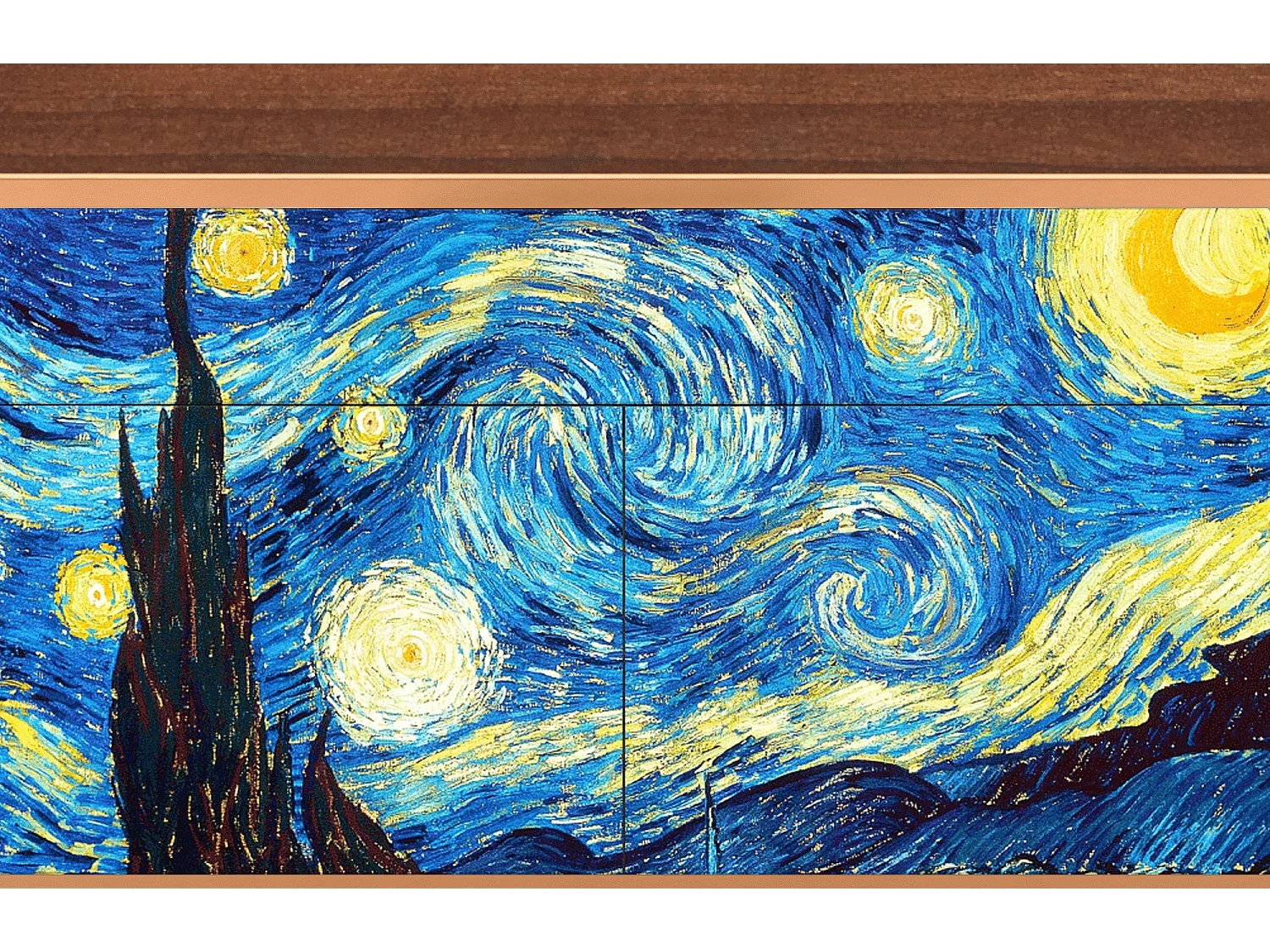 Buffet - 115x85x48 cm - BS4 - The Starry Night  , Noyer