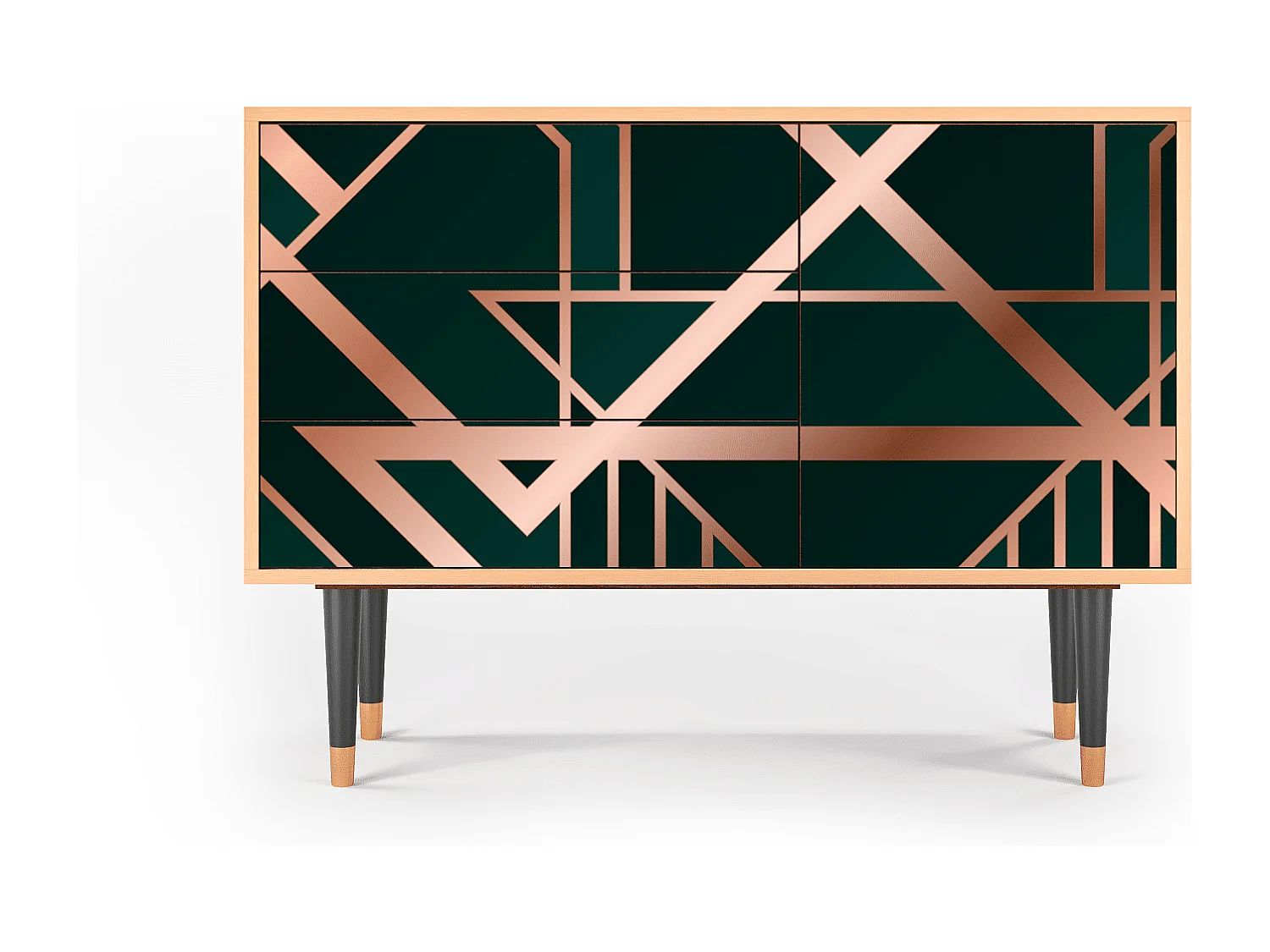 Credenza - 115х84х41 cm - S3 - Emerald Gatsby, Noce