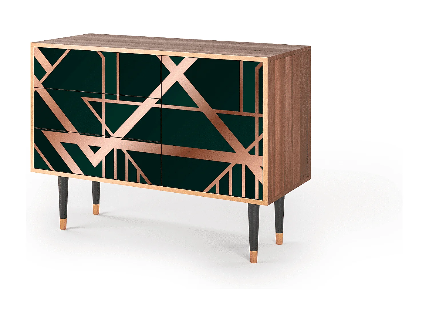 Credenza - 115х84х41 cm - S3 - Emerald Gatsby, Noce