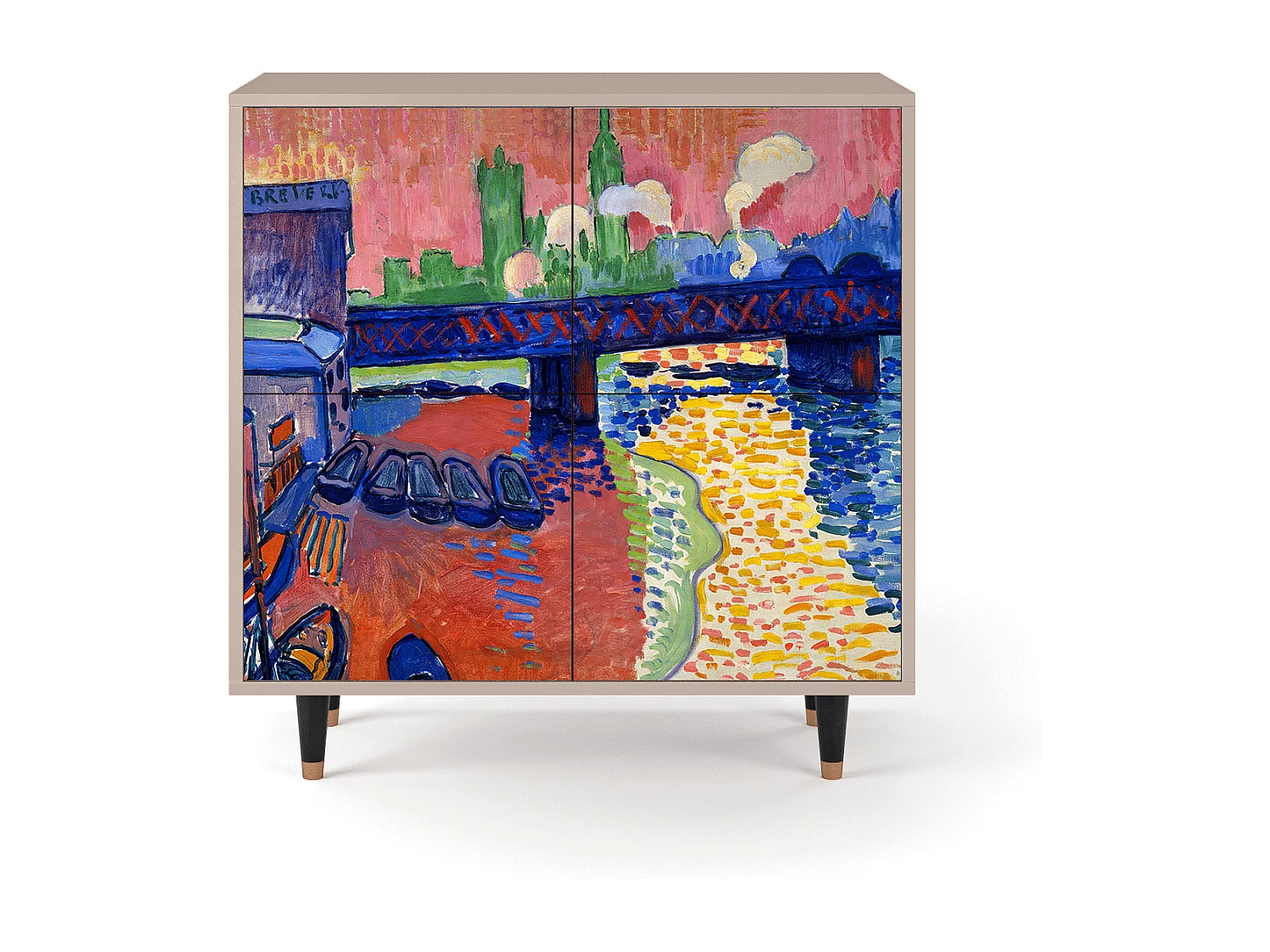 Buffet - 94x96x48 cm - BS3 - Charing Cross Bridge, Latte