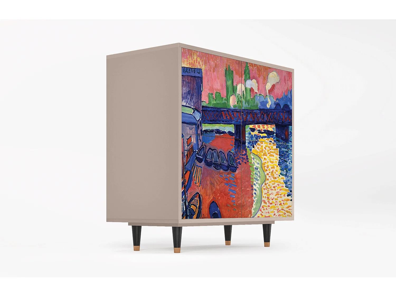 Buffet - 94x96x48 cm - BS3 - Charing Cross Bridge, Latte