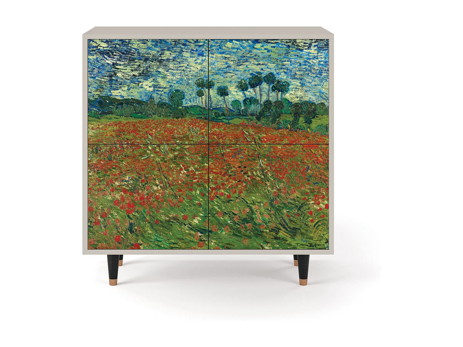 Buffet - 94x96x48 cm - BS3 - Poppy field by van Gogh, Sable