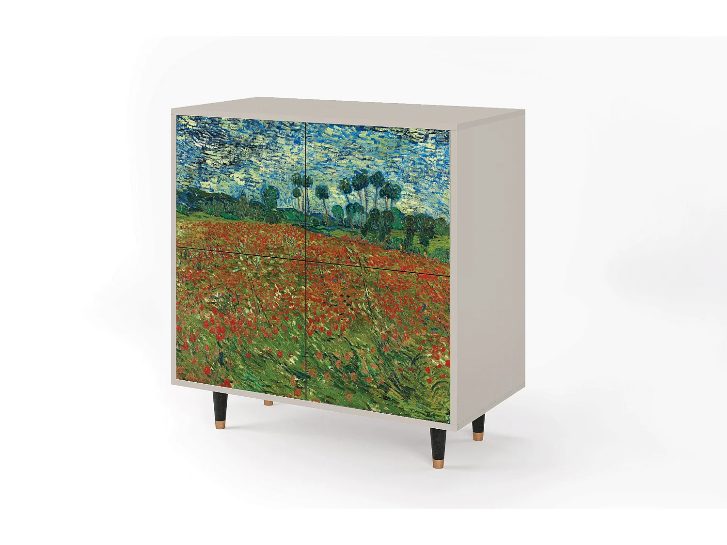 Buffet - 94x96x48 cm - BS3 - Poppy field by van Gogh, Sable