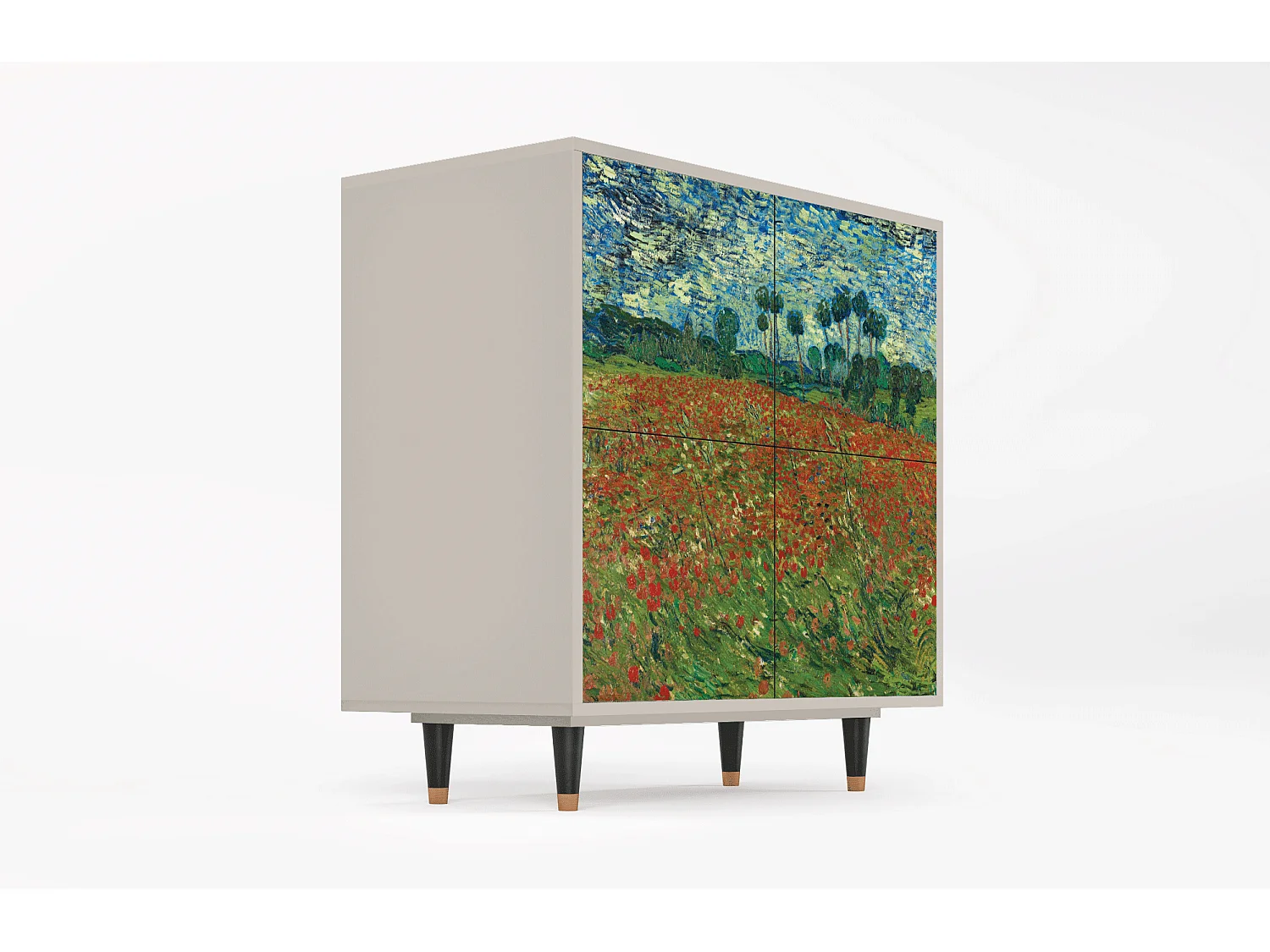 Buffet - 94x96x48 cm - BS3 - Poppy field by van Gogh, Sable