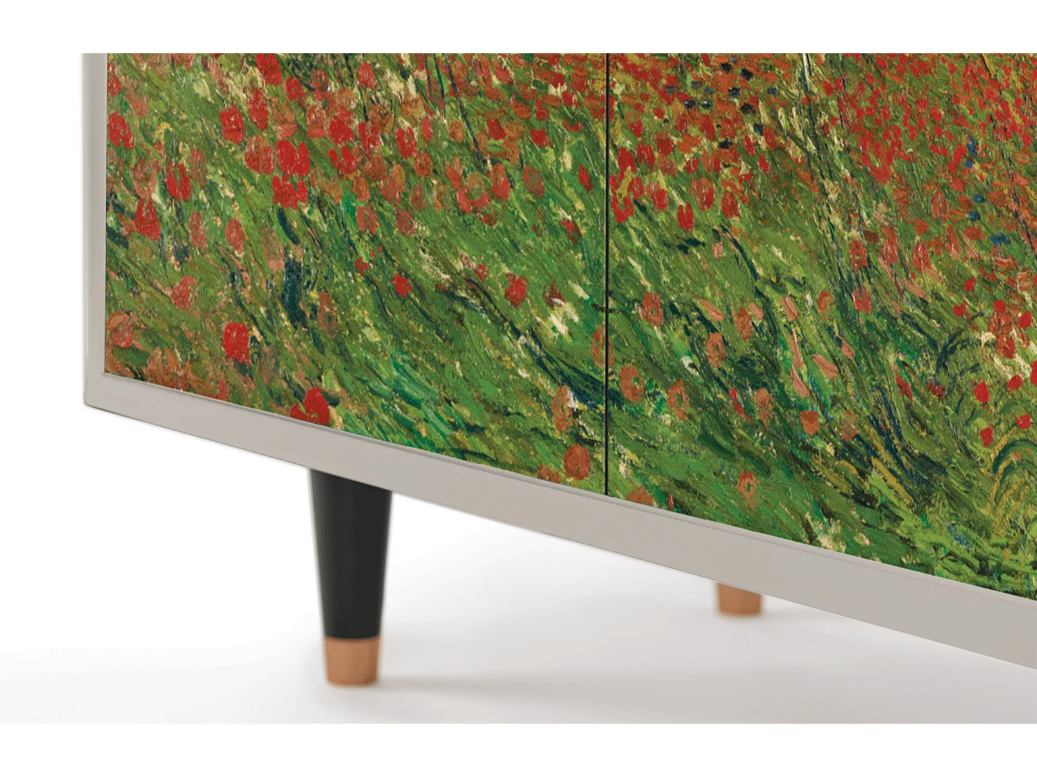 Kredens - 94x96x48 cm - BS3 - Poppy field by van Gogh, Piaskowy