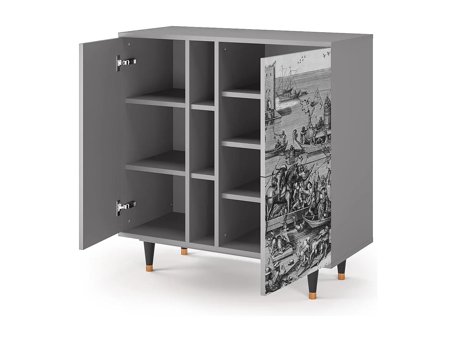 Buffet - 94х96х41 cm - BS5 - Saint Martin, Gris