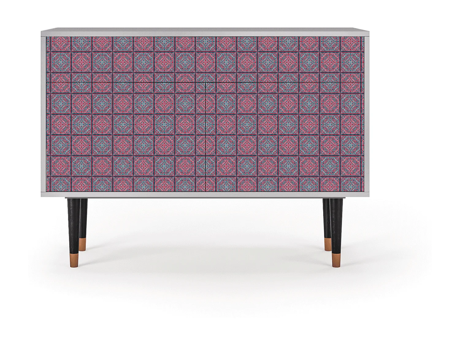 Sideboard - 115x85x48 cm - BS4 - Riviera Mosaic, Grau