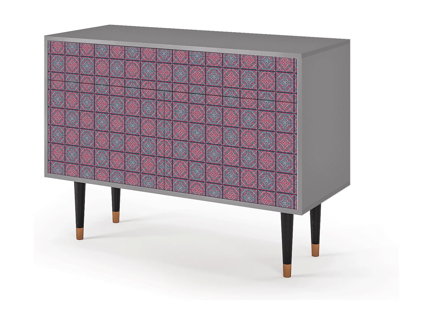 Dressoir - 115x85x48 cm - BS4 - Riviera Mosaic, Grijs