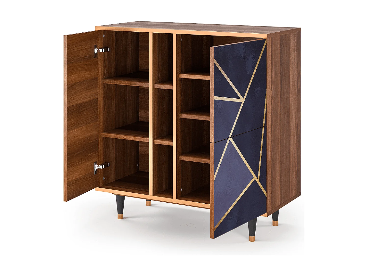 Kredens - 94х96х41 cm - BS5 - The Amethyst, Orzech