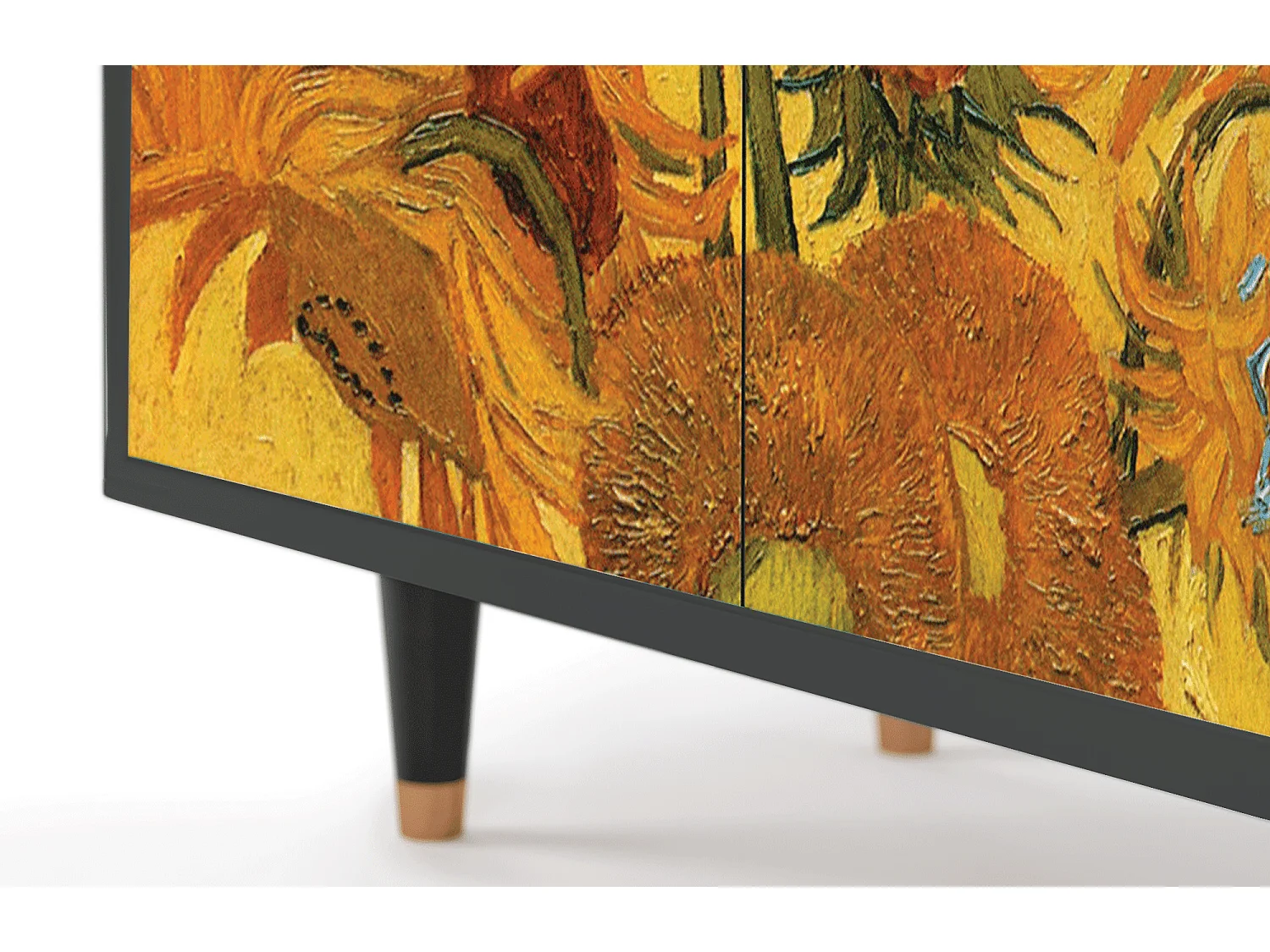 Sideboard - 94x96x48 cm - BS3 - Sunflowers, Anthrazit