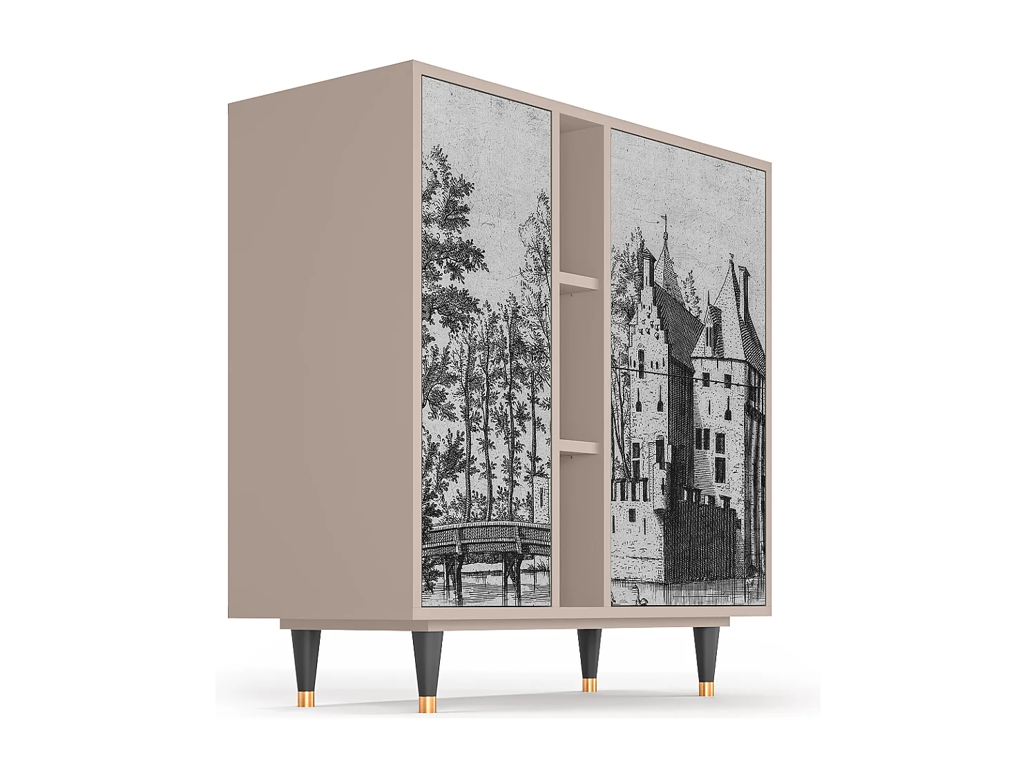 Buffet - 94х96х41 cm - BS5 - Castle by Breugel, Latte