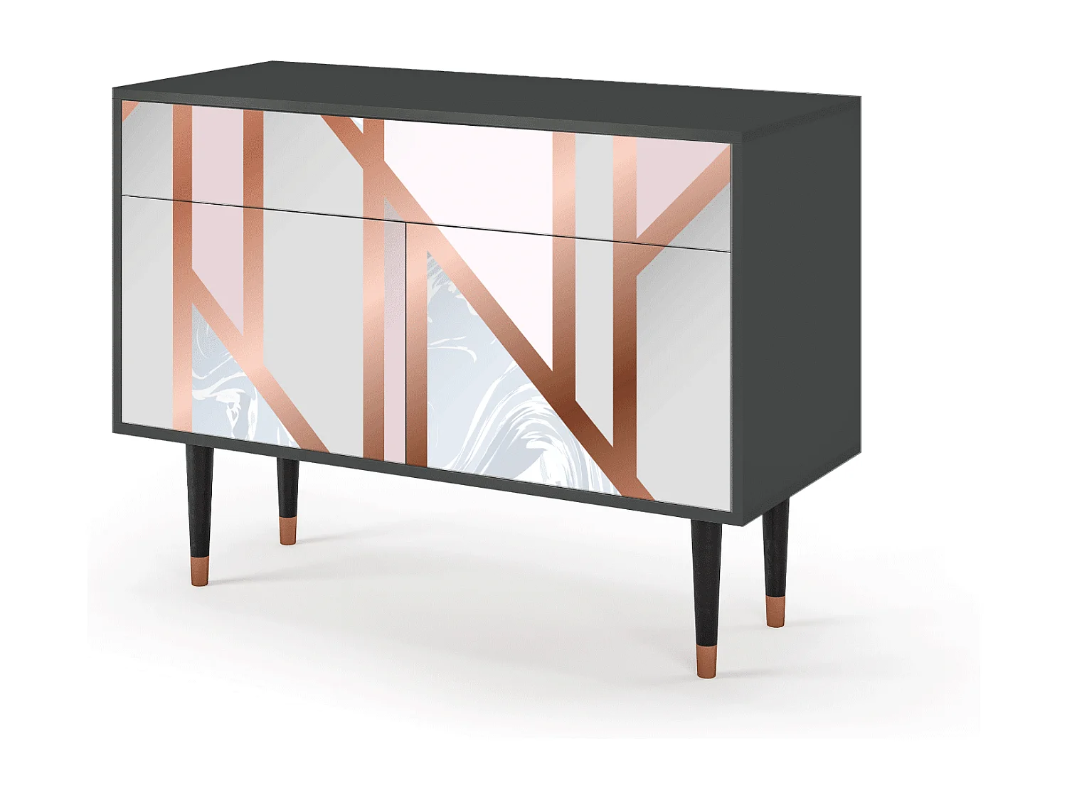 Credenza - 115x85x48 cm - BS4 - Champagne Story, Antracite
