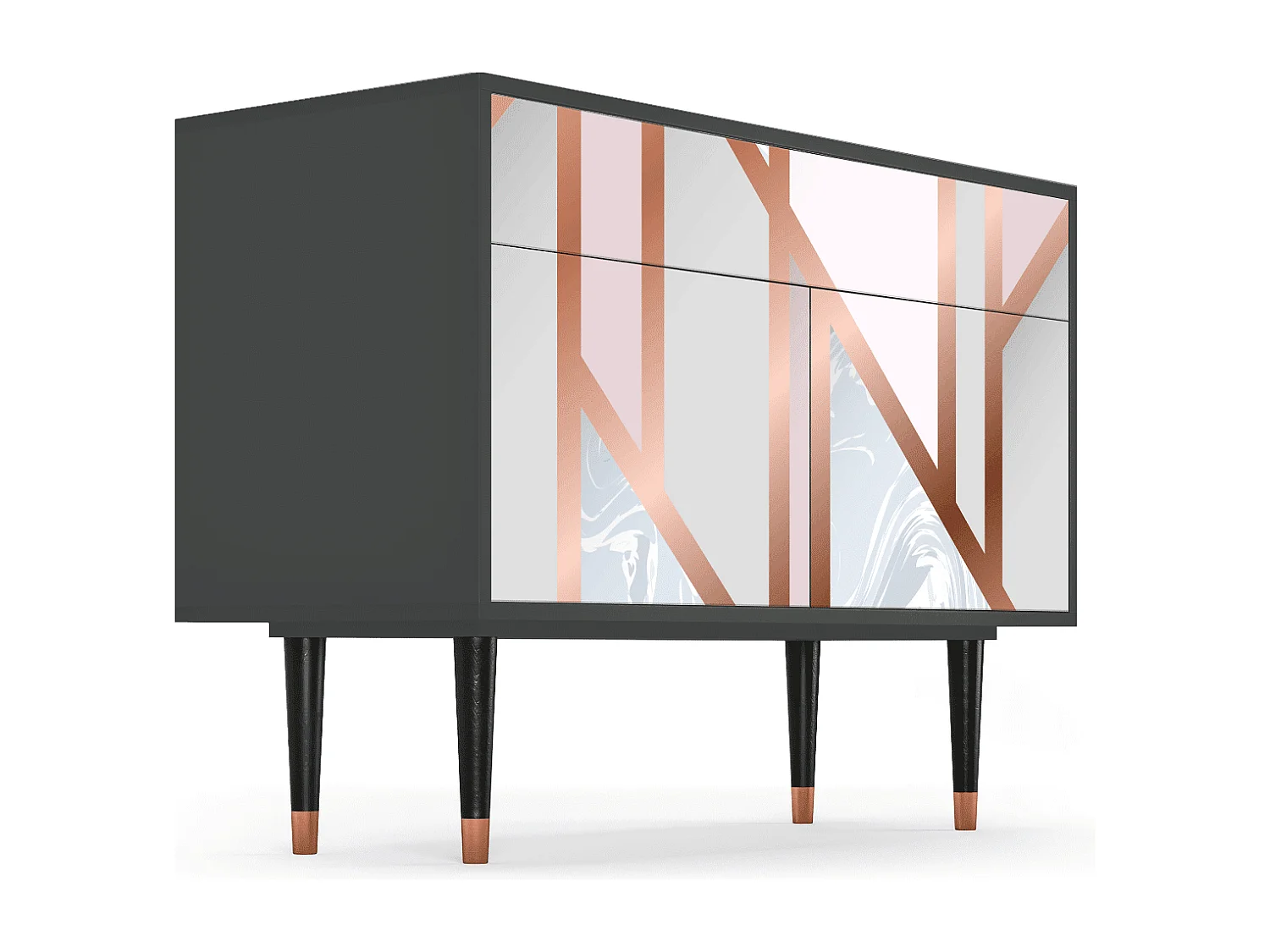 Credenza - 115x85x48 cm - BS4 - Champagne Story, Antracite