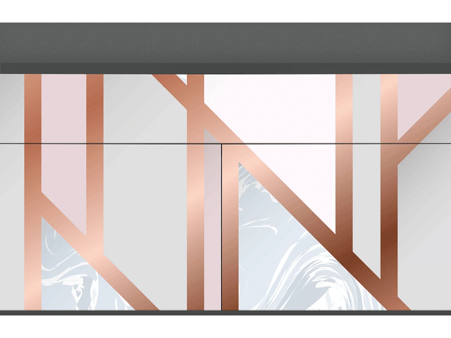 Credenza - 115x85x48 cm - BS4 - Champagne Story, Antracite