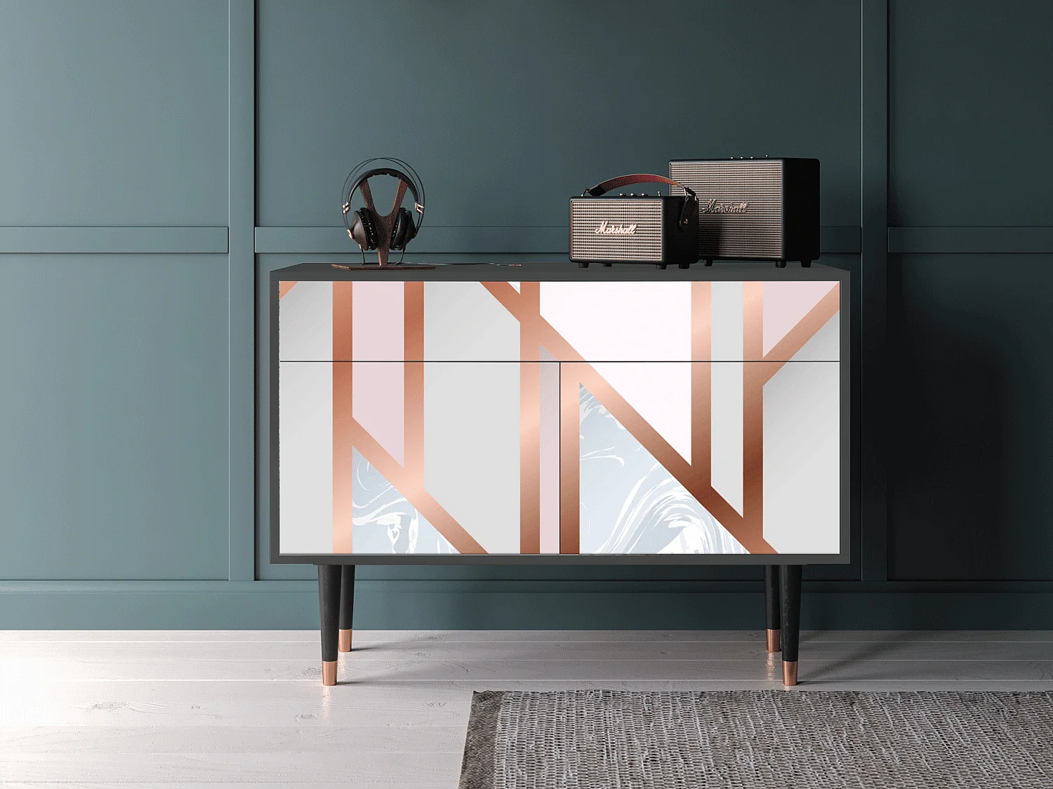 Buffet - 115x85x48 cm - BS4 - Champagne Story, Anthracite