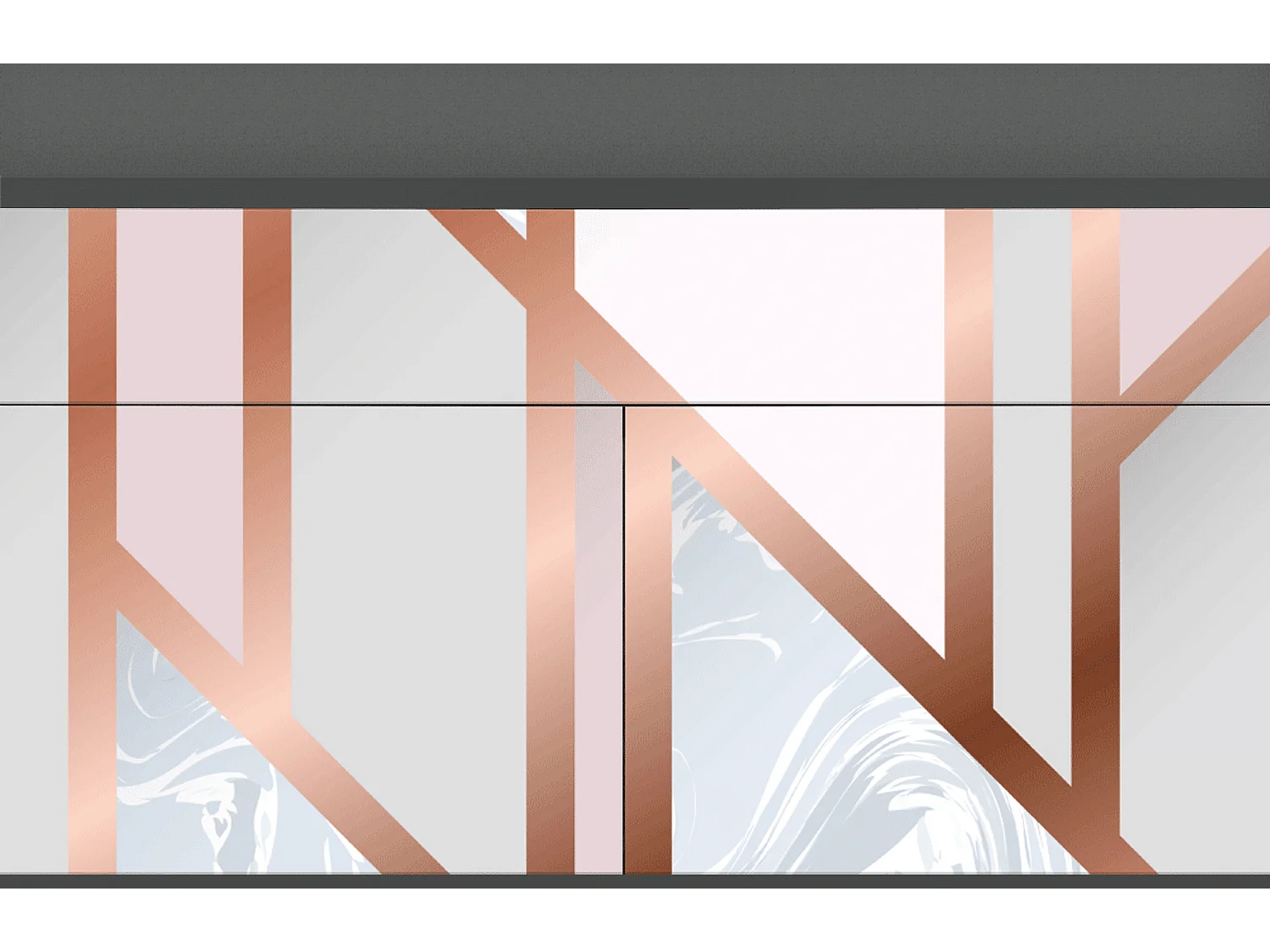 Buffet - 115x85x48 cm - BS4 - Champagne Story, Anthracite