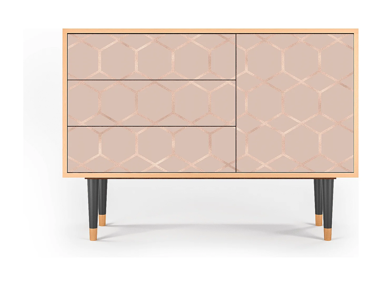 Credenza - 115х84х41 cm - S3 - Rose Honeycomb, Noce