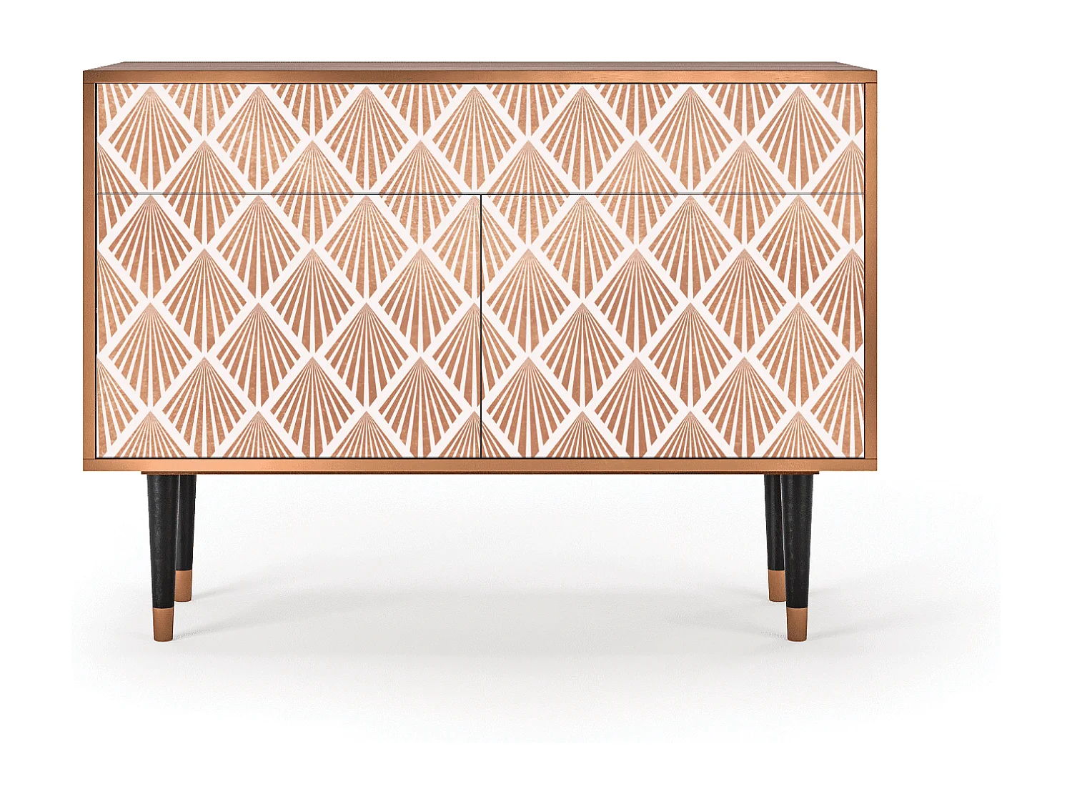 Kredens - 115x85x48 cm - BS4 - Pastel Sunrise, Orzech