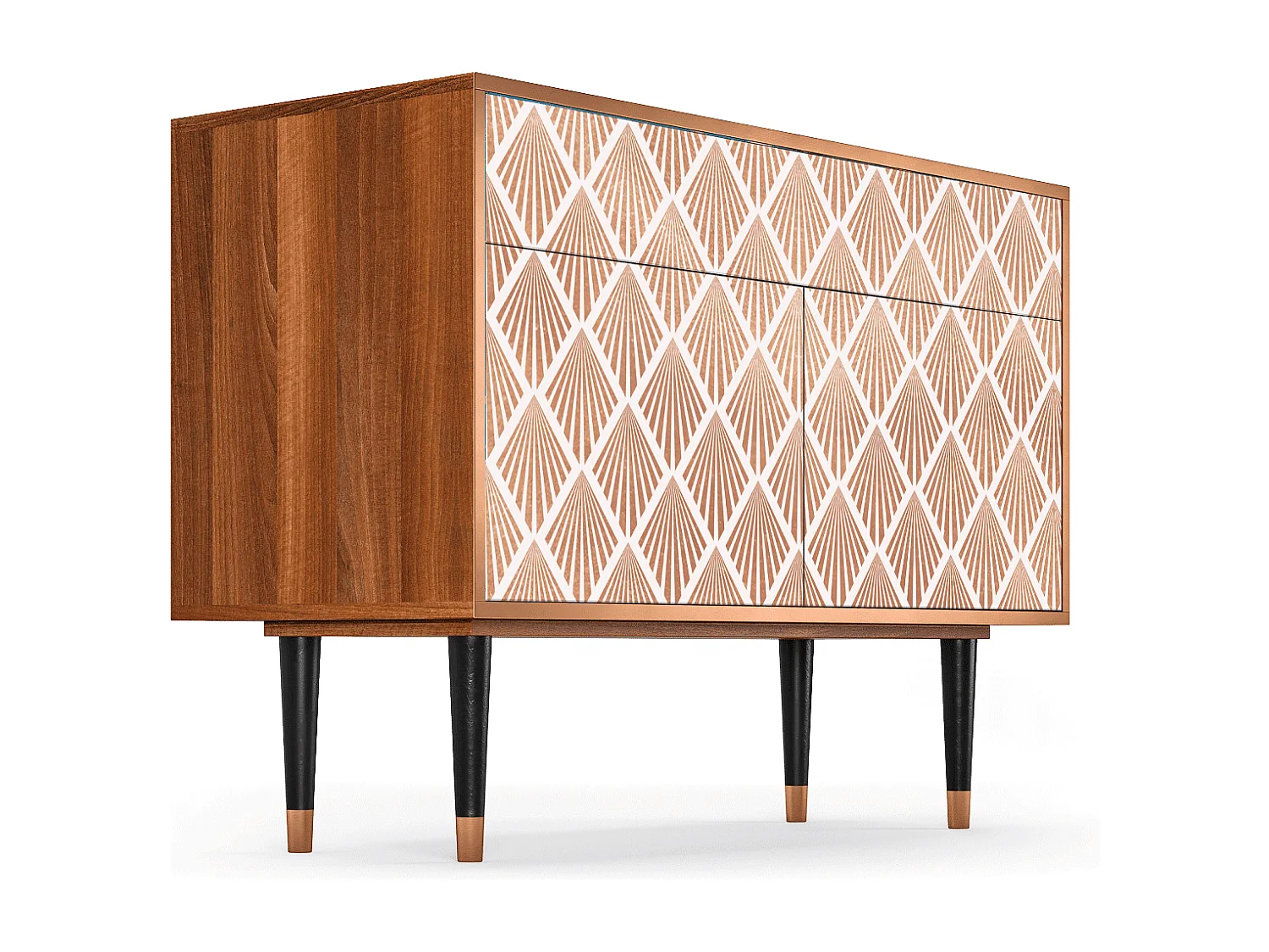 Kredens - 115x85x48 cm - BS4 - Pastel Sunrise, Orzech