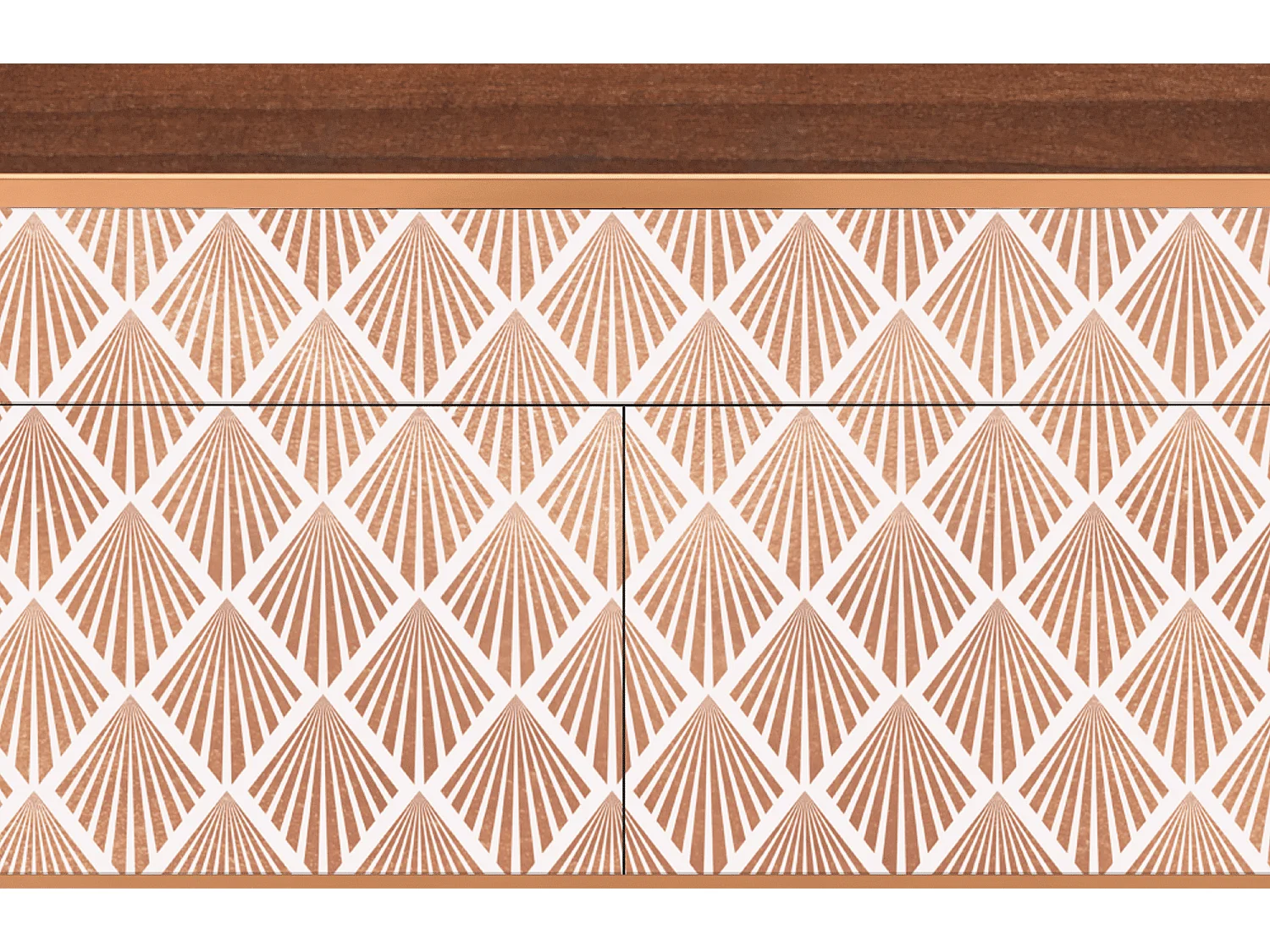 Kredens - 115x85x48 cm - BS4 - Pastel Sunrise, Orzech