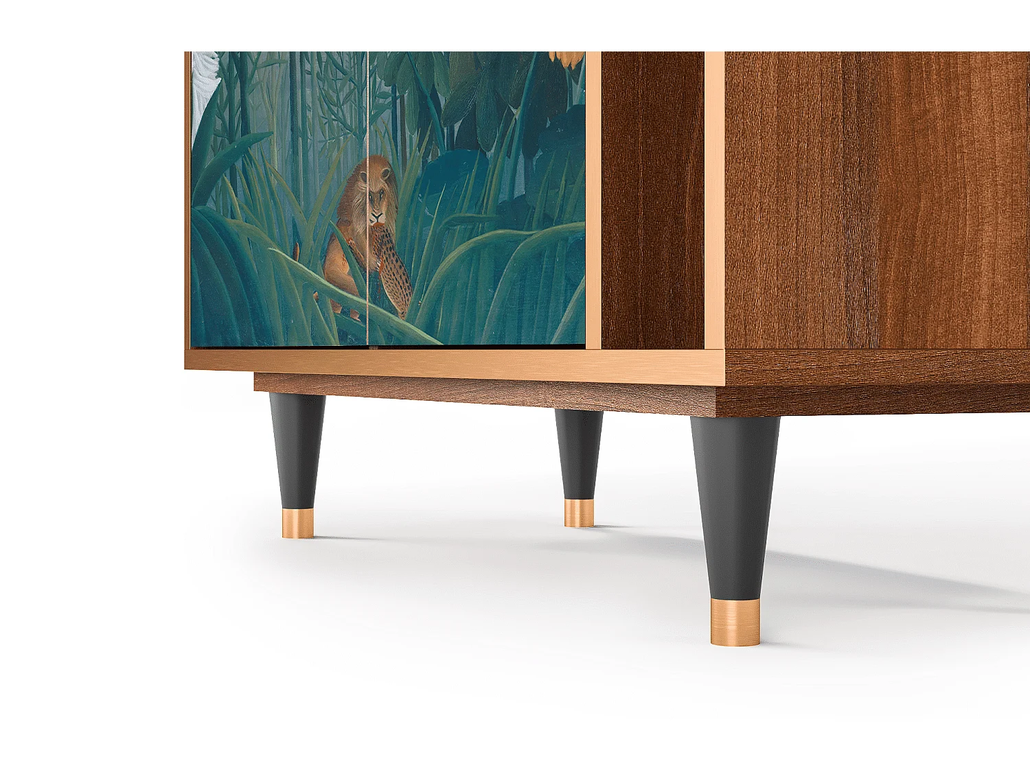 Kredens - 96х110х41 cm - BS6 - The Repast of the Lion, Orzech